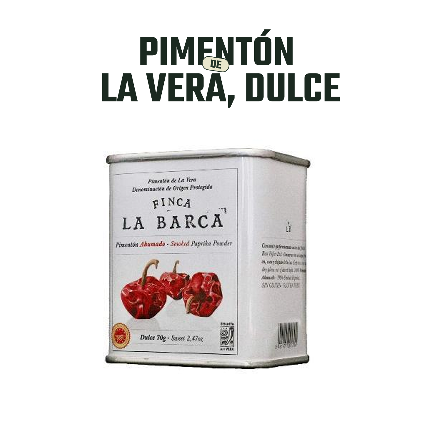 Finca la Barca Pimentón Ahumado Dulce lata  1 X 70 gr-2