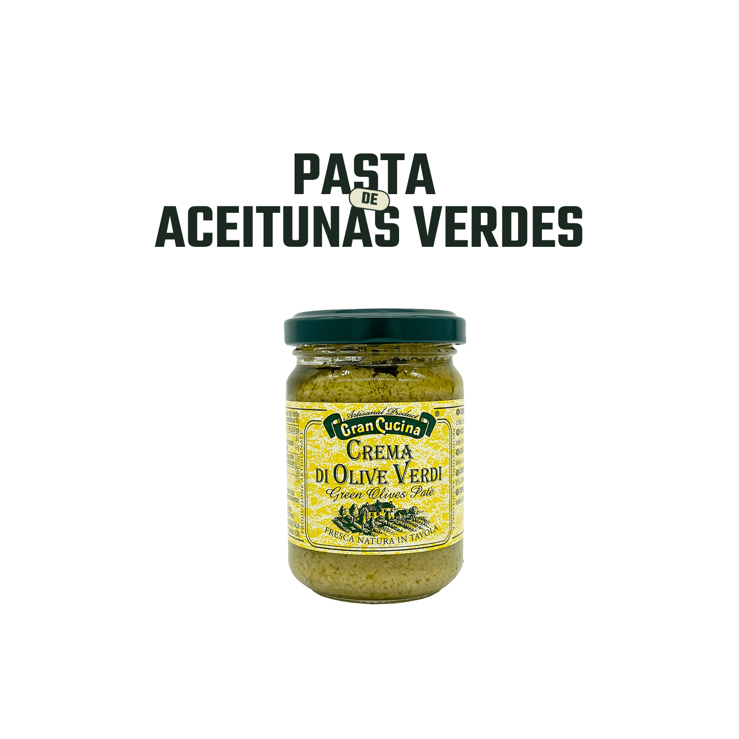 Pasta de Aceitunas Verdes Gran Cucina 1 x 130 gr-2