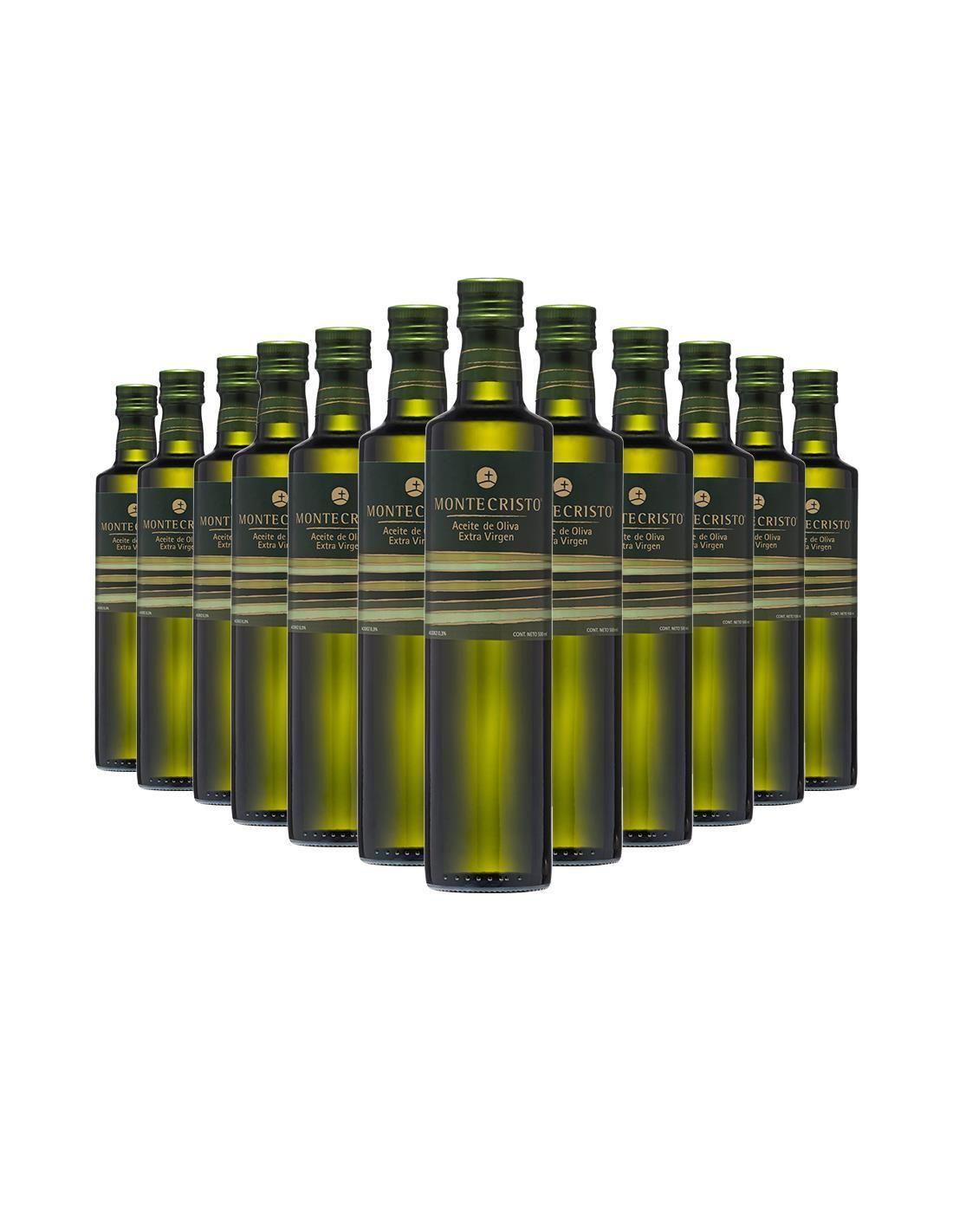 Aceite de Oliva extra virgen Montecristo 12 x 1000 ml-0