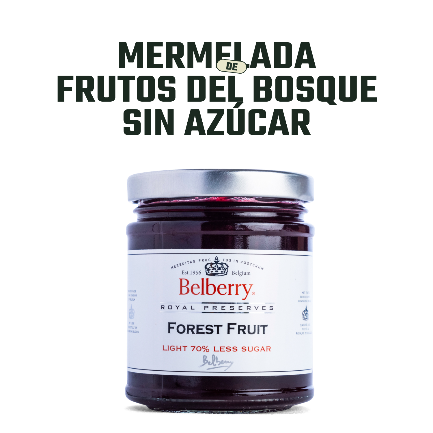 Mermelada de Frutos del Bosque sin azúcar Belberry 1 x 210 gr-2