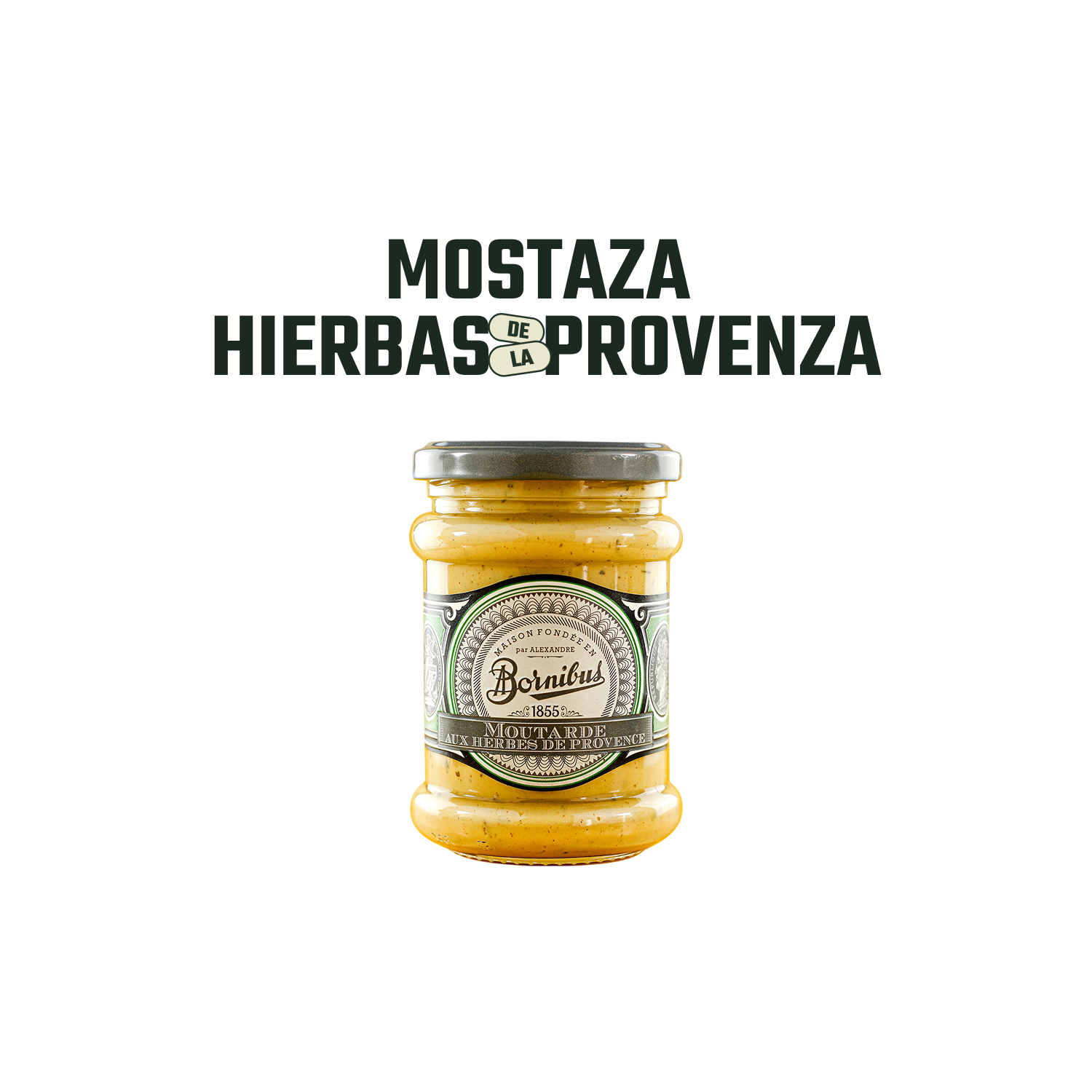 Mostaza de Hierbas de la Provenza Bornibus - 250 gr-2