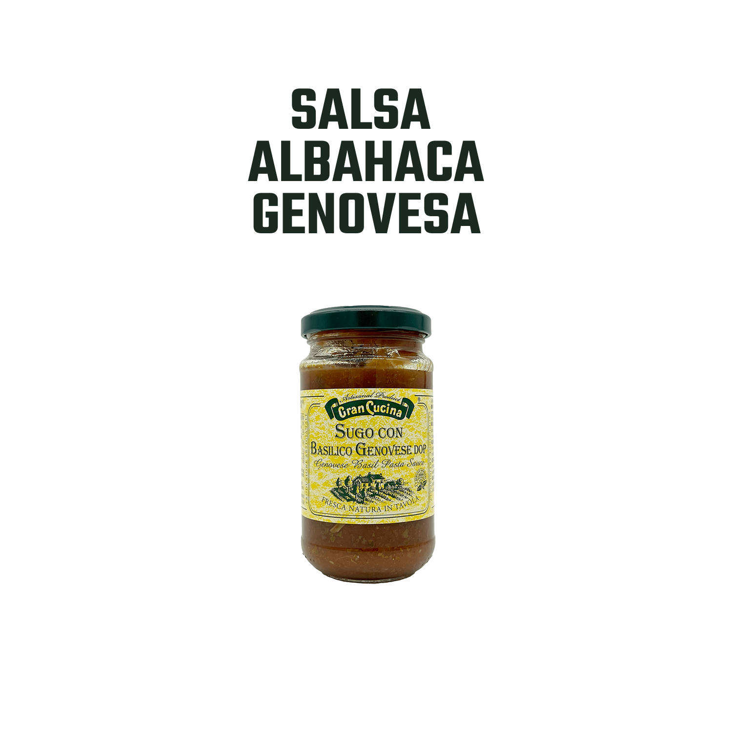Salsa de Tomate Albahaca Genovesa Gran Cucina - 180 gr-2