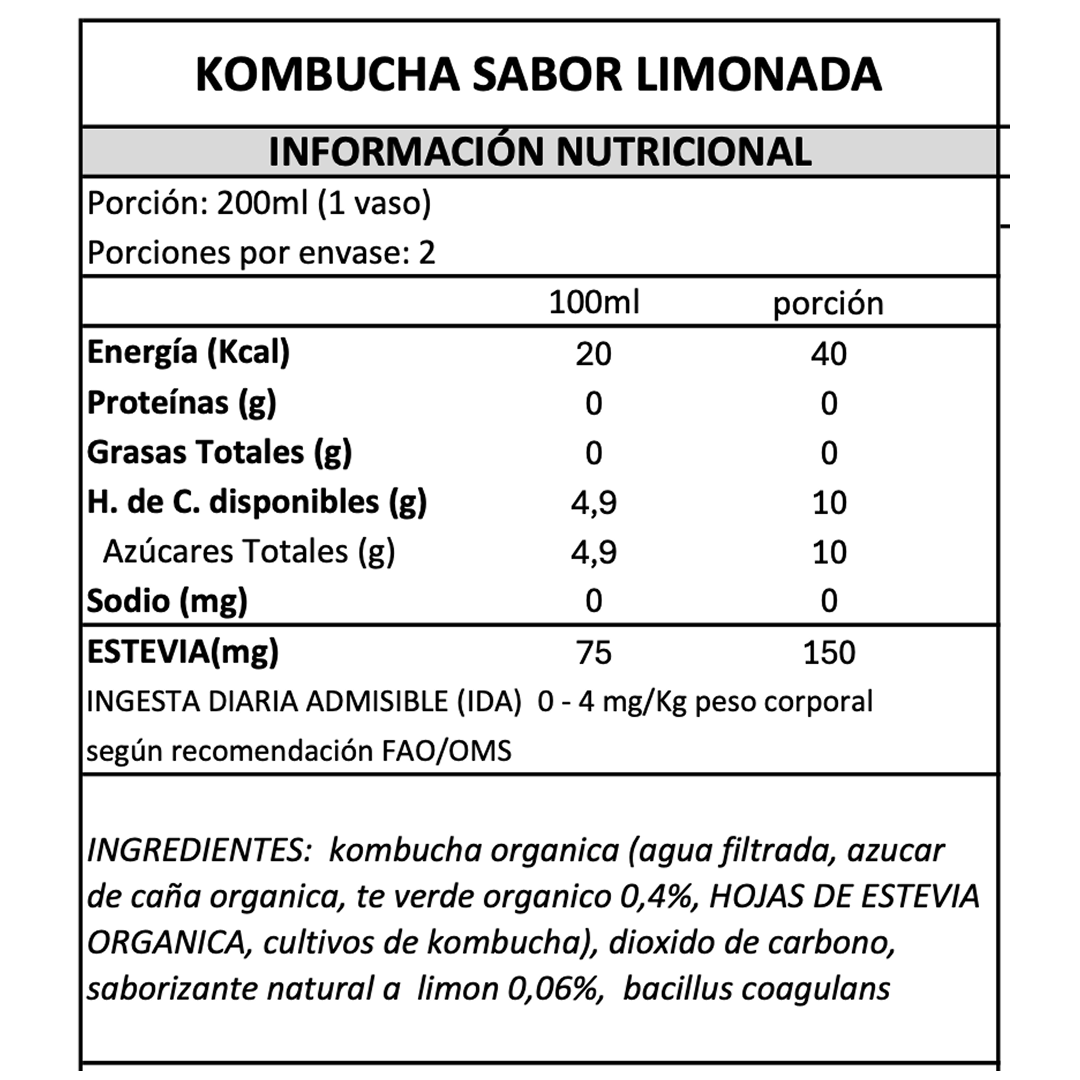 Kombucha Limonada Gutsy Captain - 400 ml -4