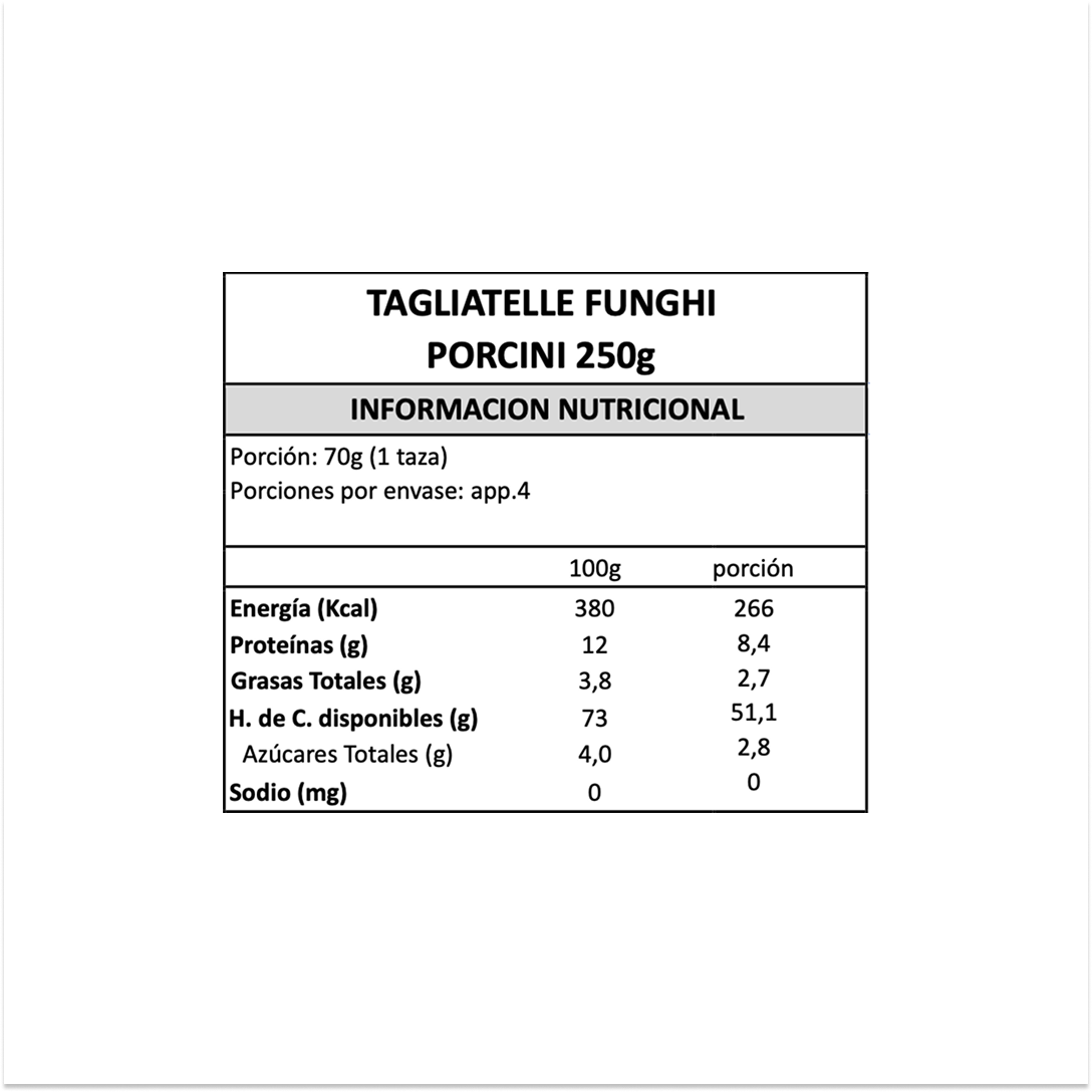 Pasta Tagliatelle de Hongos Porcini Gran Cucina - 250 gr-4