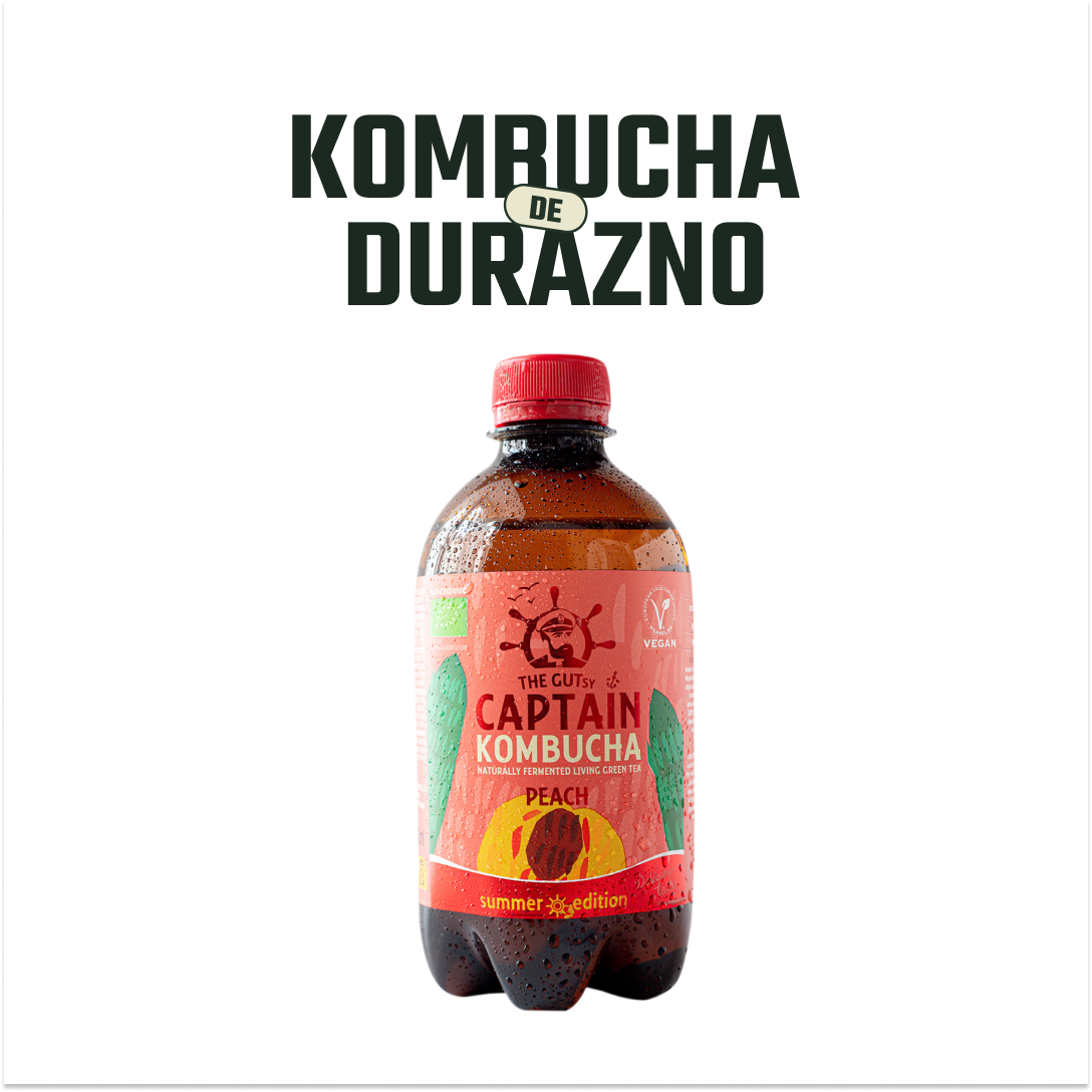Kombucha Durazno Gutsy Captain - 400 ml -2