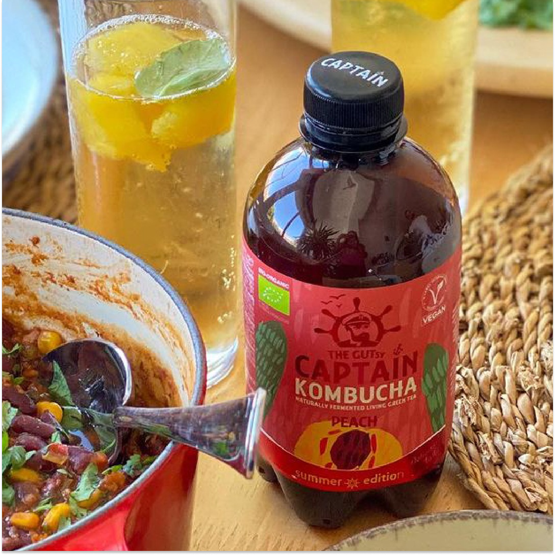 Kombucha Durazno Gutsy Captain - 400 ml -3