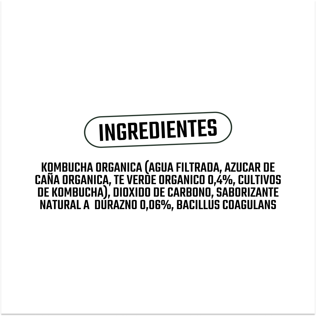 Kombucha Durazno Gutsy Captain - 400 ml -5