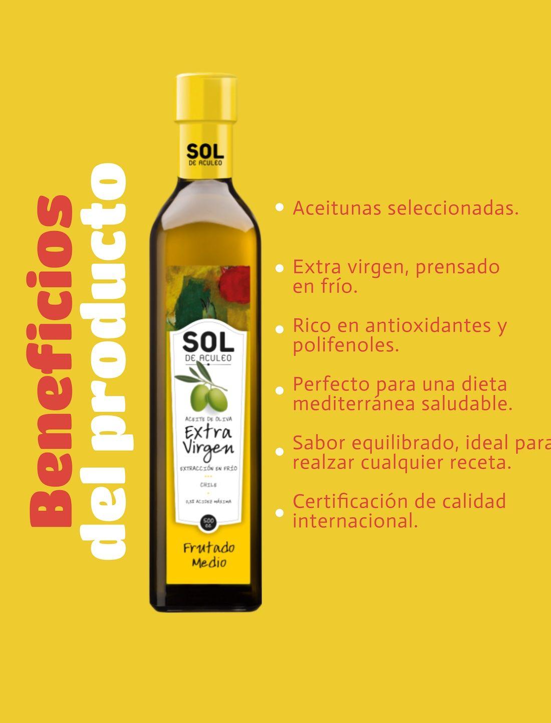 Aceite de Oliva extra virgen Sol de Aculeo Blend 4 x 5000 ml-5