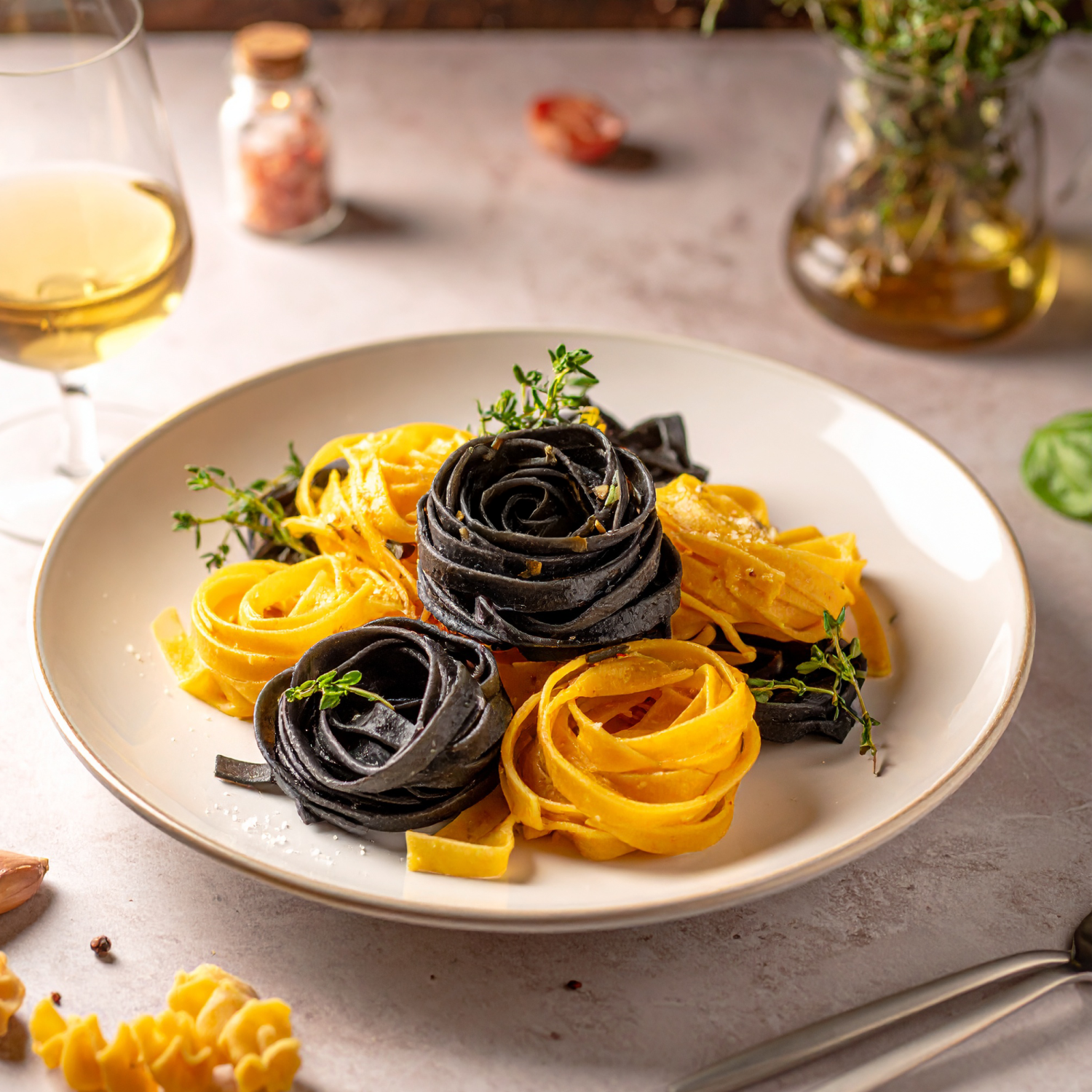 Tagliatelle Limón y Tinta de Calamar Gran Cucina - 250 gr-3