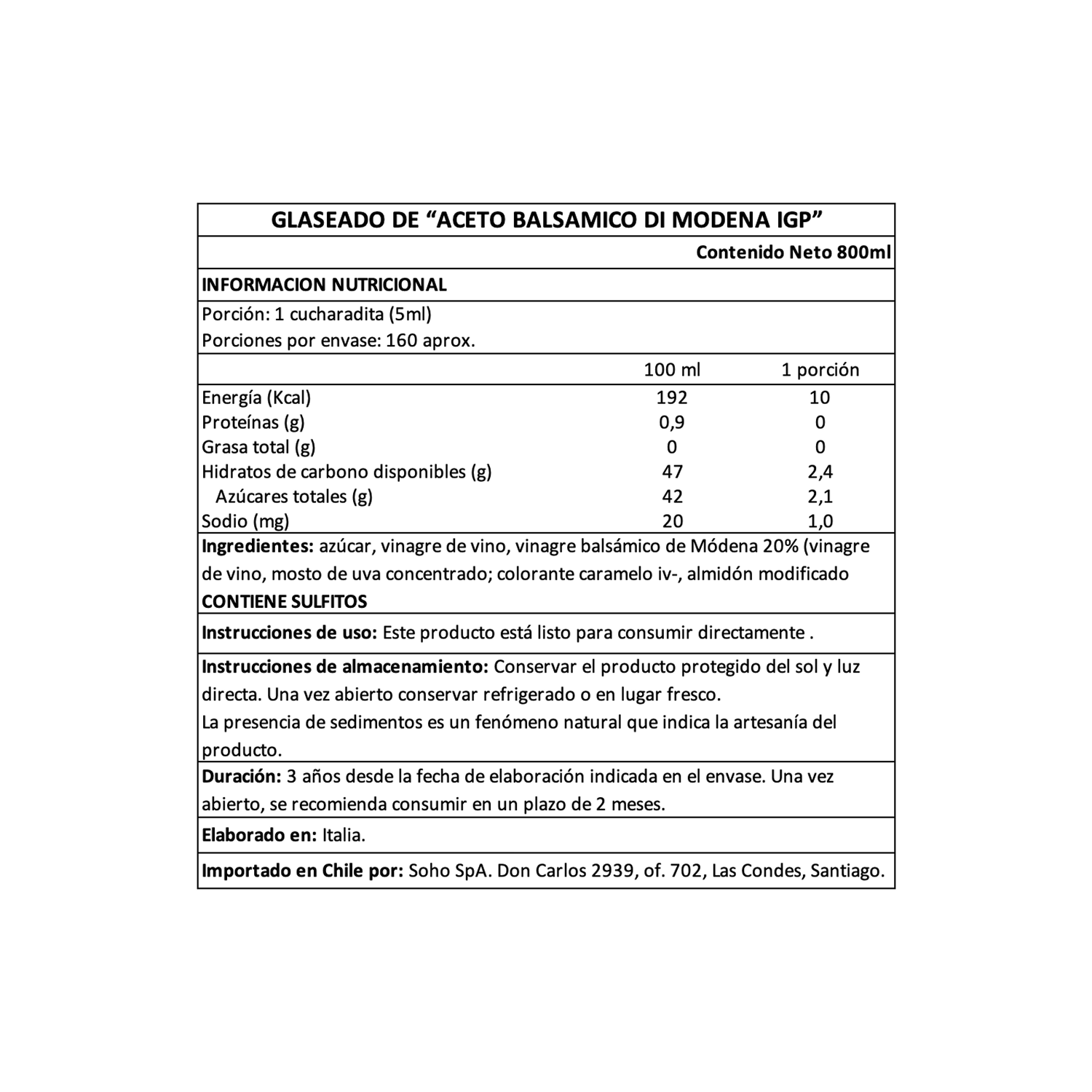 Vinagre Balsámico Glaze Andrea Milano 1 x 800 ml-4