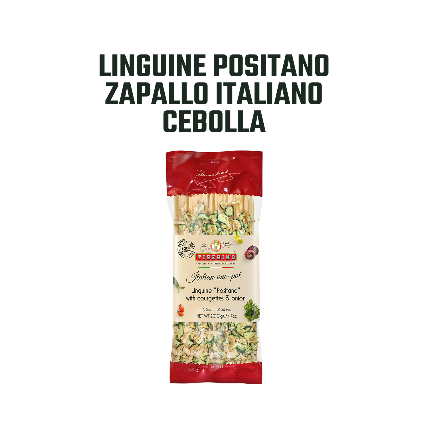 Linguini con Calabacin y Cebolla Tiberino - 200 gr-2