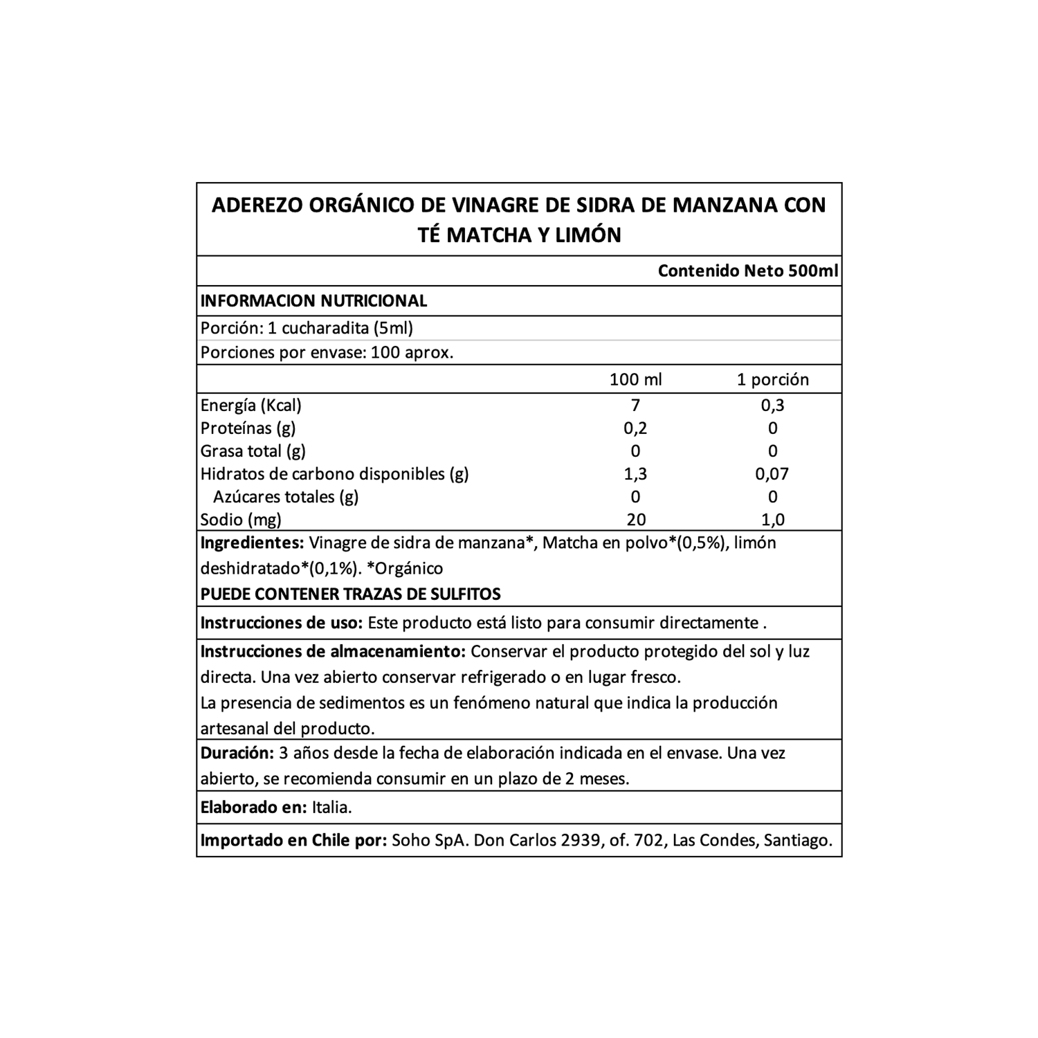 Vinagre Manzana Org. Limón y Matcha Andrea Milano 1x500ml-4
