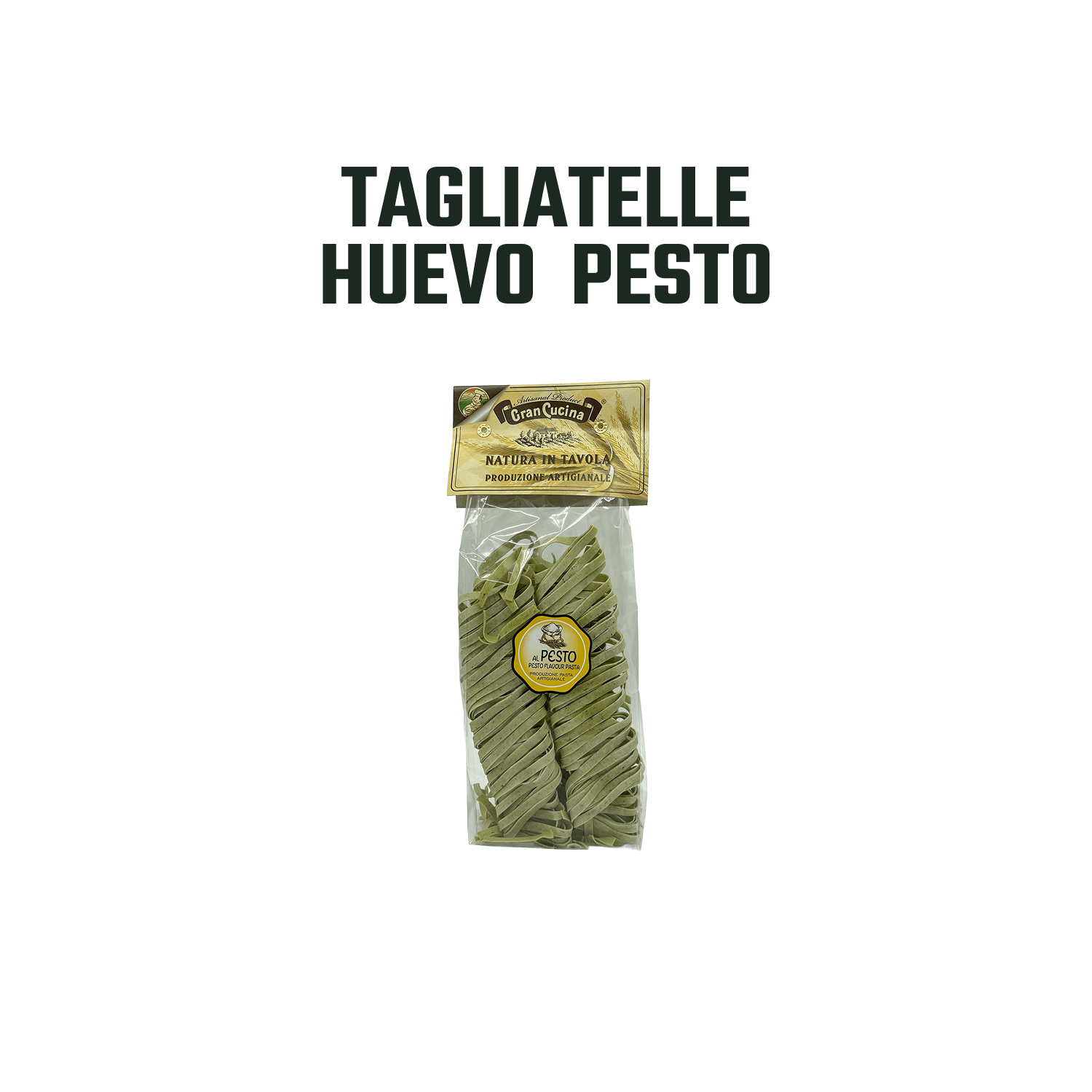 Pasta Tagliatelle al Huevo con Pesto Gran Cucina - 250 gr -2