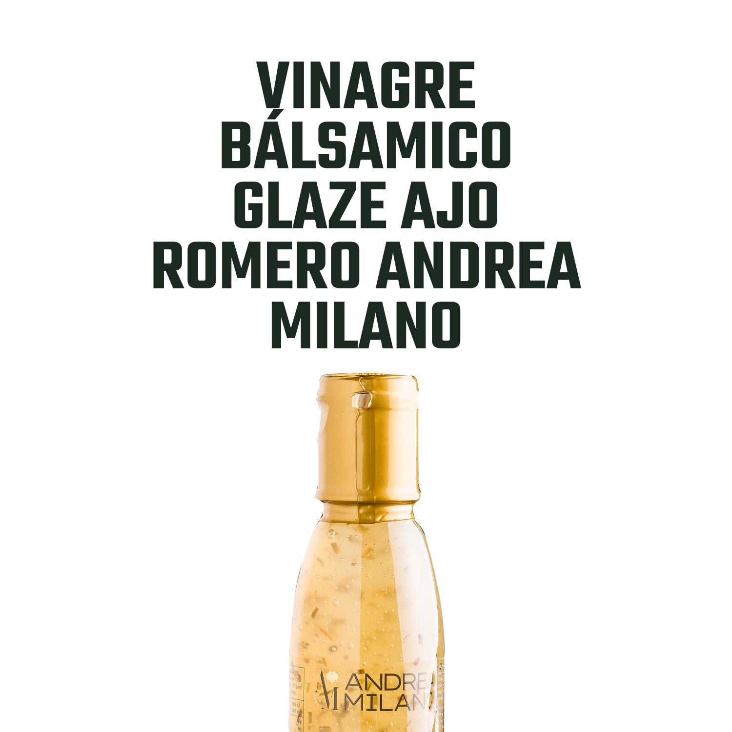 Vinagre Bálsamico Glaze Ajo Romero Andrea Milano 1 x 150 ml-2