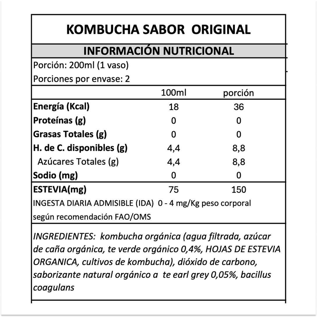Kombucha Original Gutsy Captain - 400 ml -4