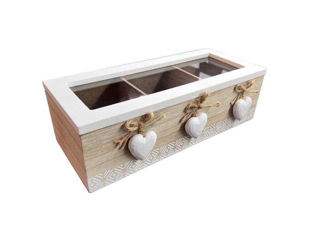 Caja Organizadora de Madera Vintage para Te / Joyas / Accesorios-1