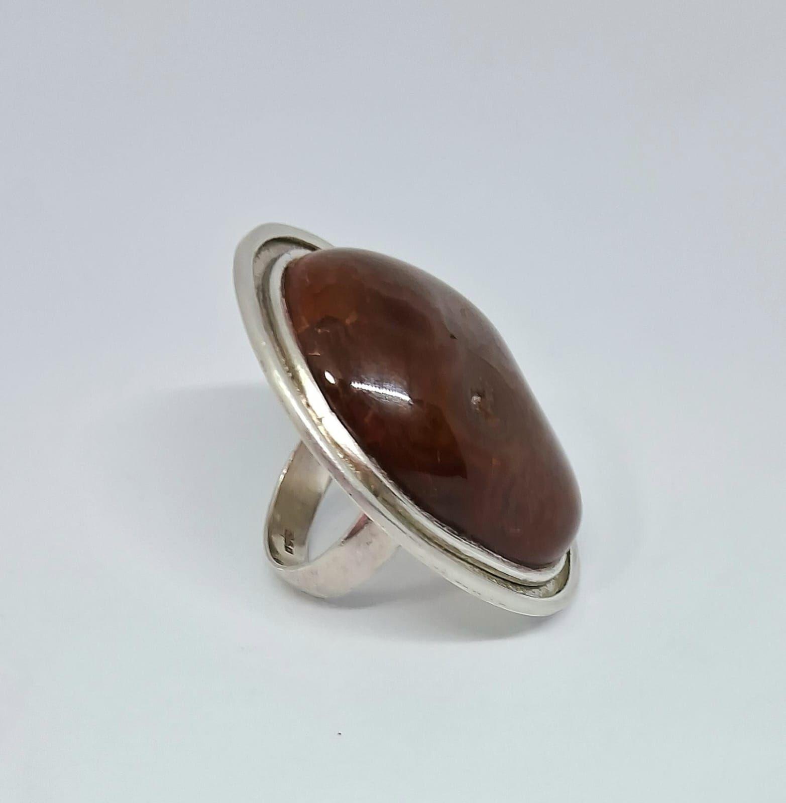 Anillo Gran Venturina Plata 950-3