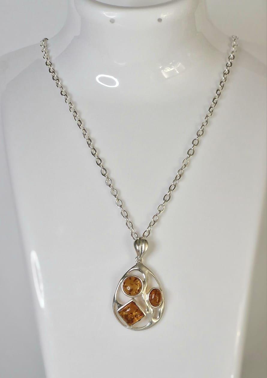 Collar Misterio Granate Plata 925-2