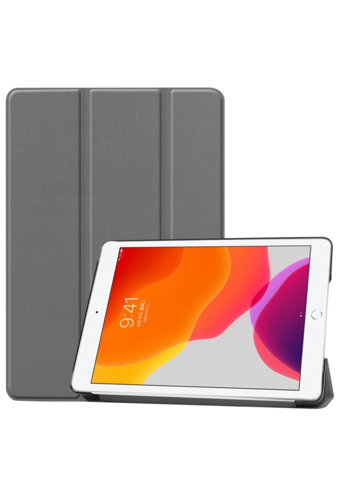 Carcasa Funda Inteligente para IPad 10.2 Gris-0