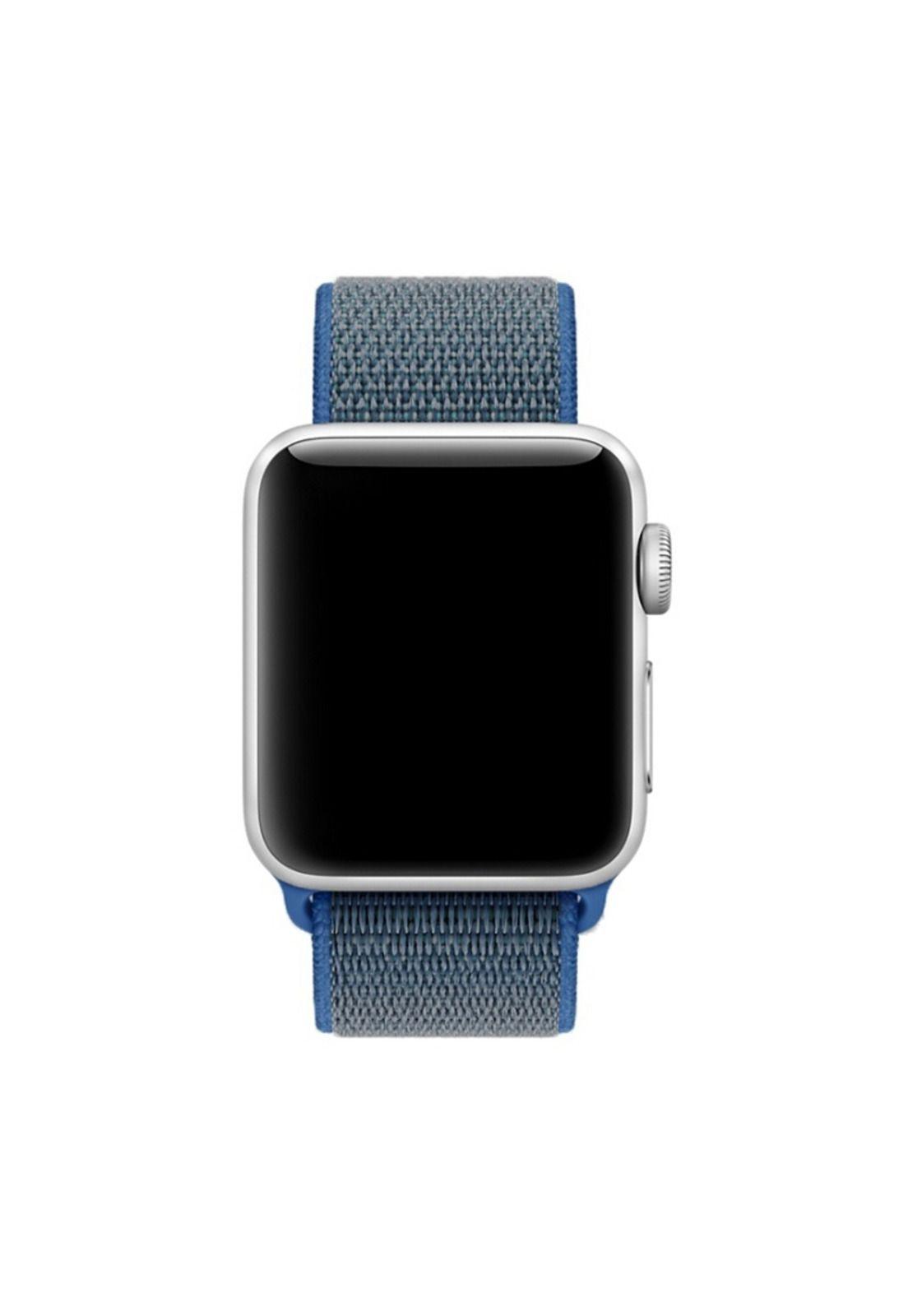 Correa para Apple Watch 42 y 44mm, Con Velcro. Azul-2