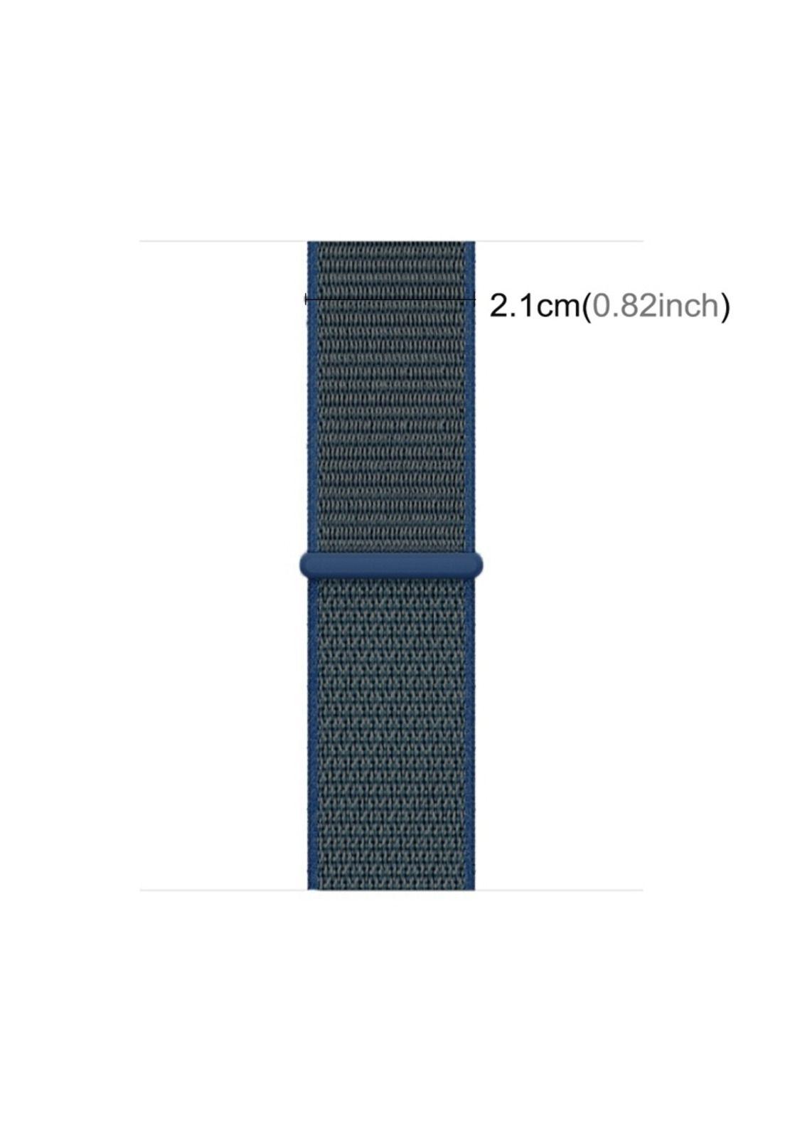 Correa para Apple Watch 42 y 44mm, Con Velcro. Azul-3
