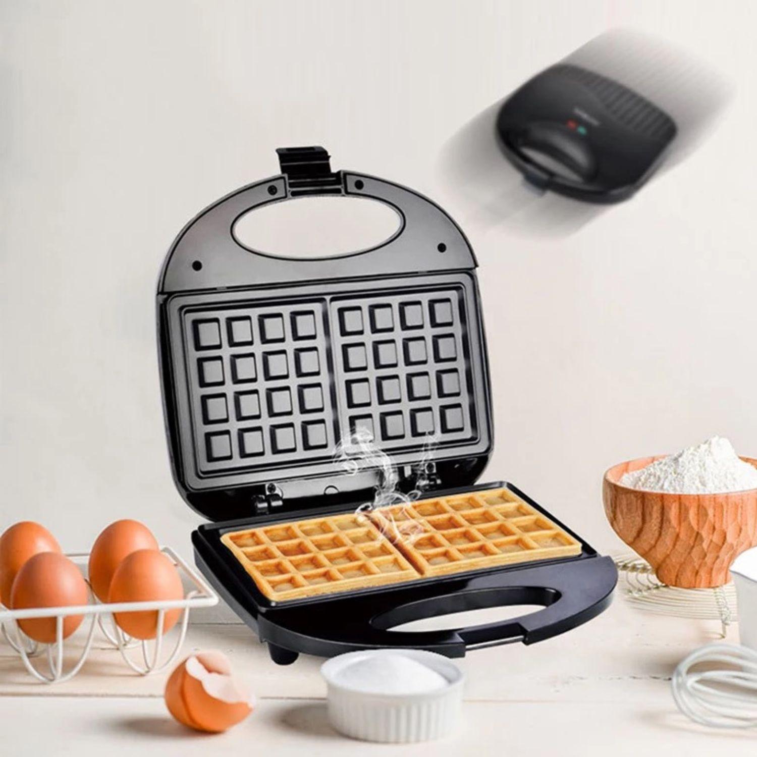 Maquina Para Wafles Waflera Eléctrica Doble Sokany-1