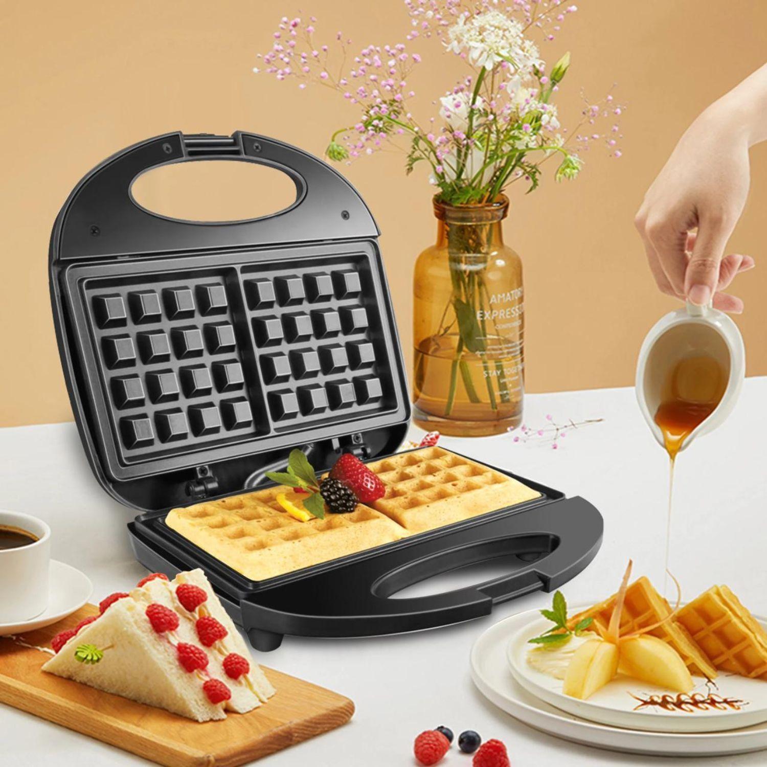 Wafflera Eléctrica Maquina Para Waffles HG-212 750W 220V-1
