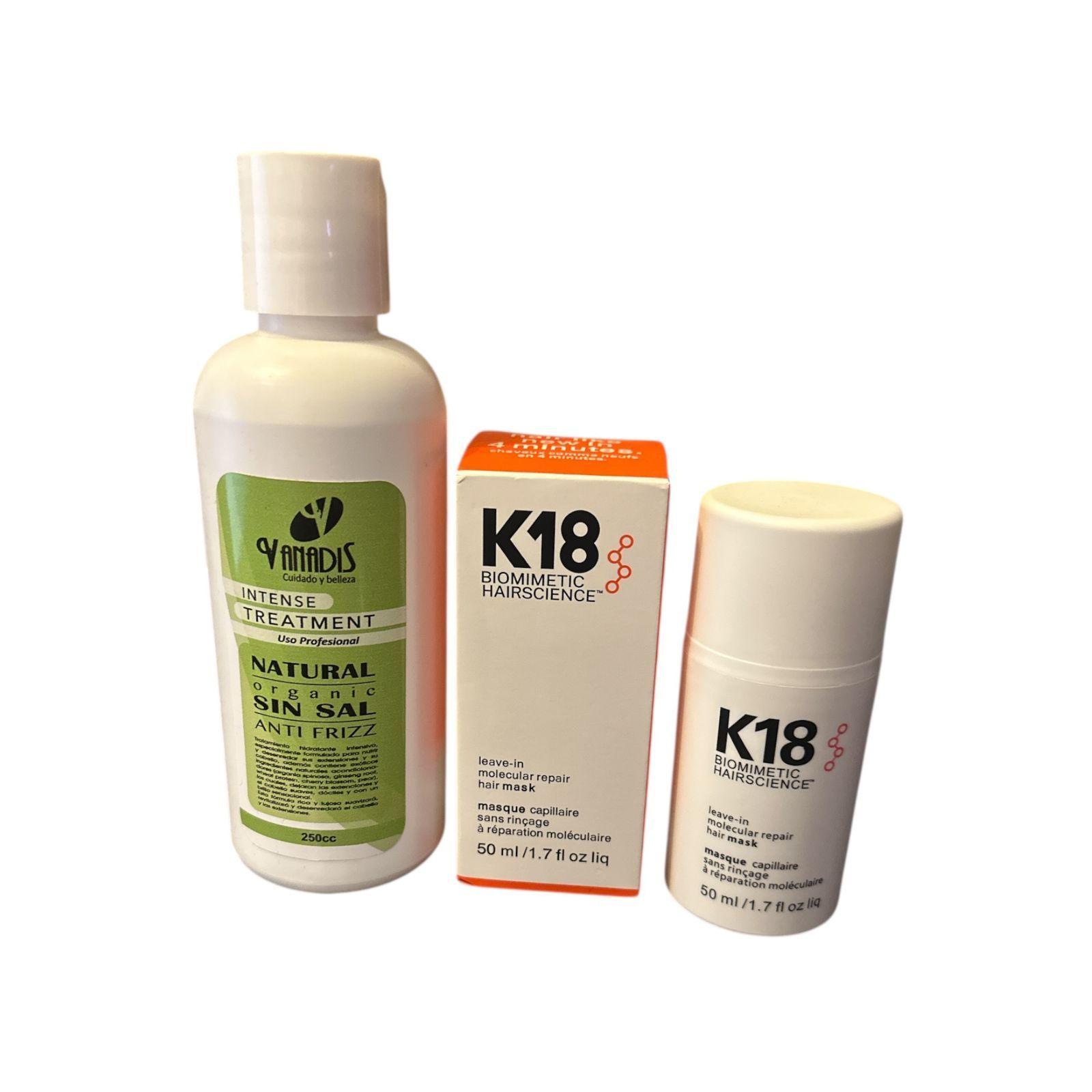 PACK INTENSE TREATMENT NATURAL ORGANIC250cc+ K18-0