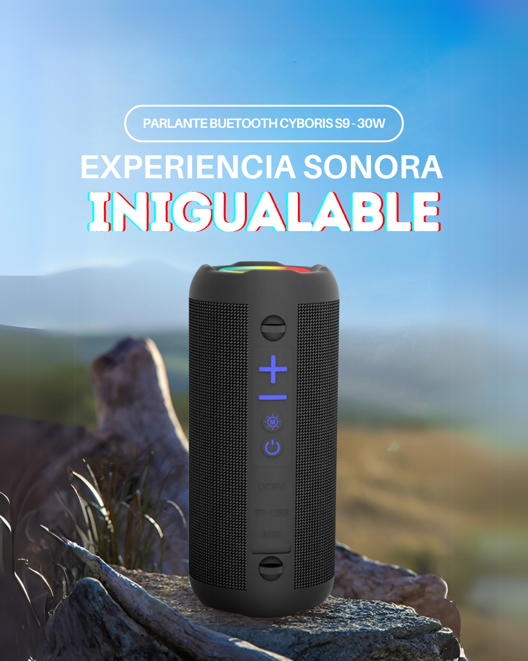 Parlante Bluetooth Cyboris S9 - 30W-3