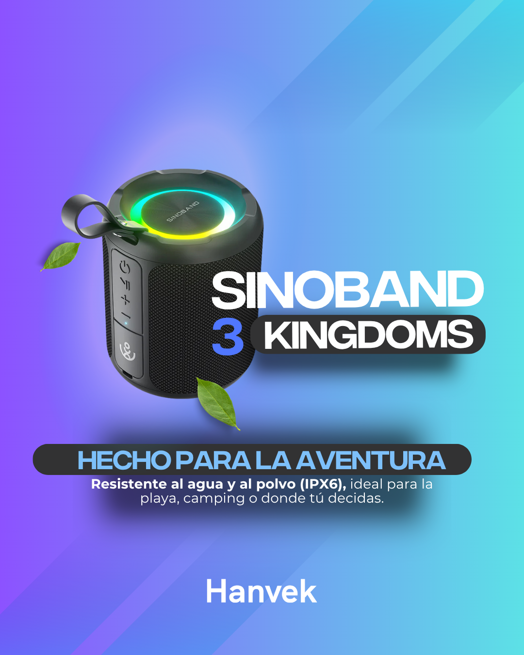 Parlante Bluetooth Sinoband 3 Kindoms-4