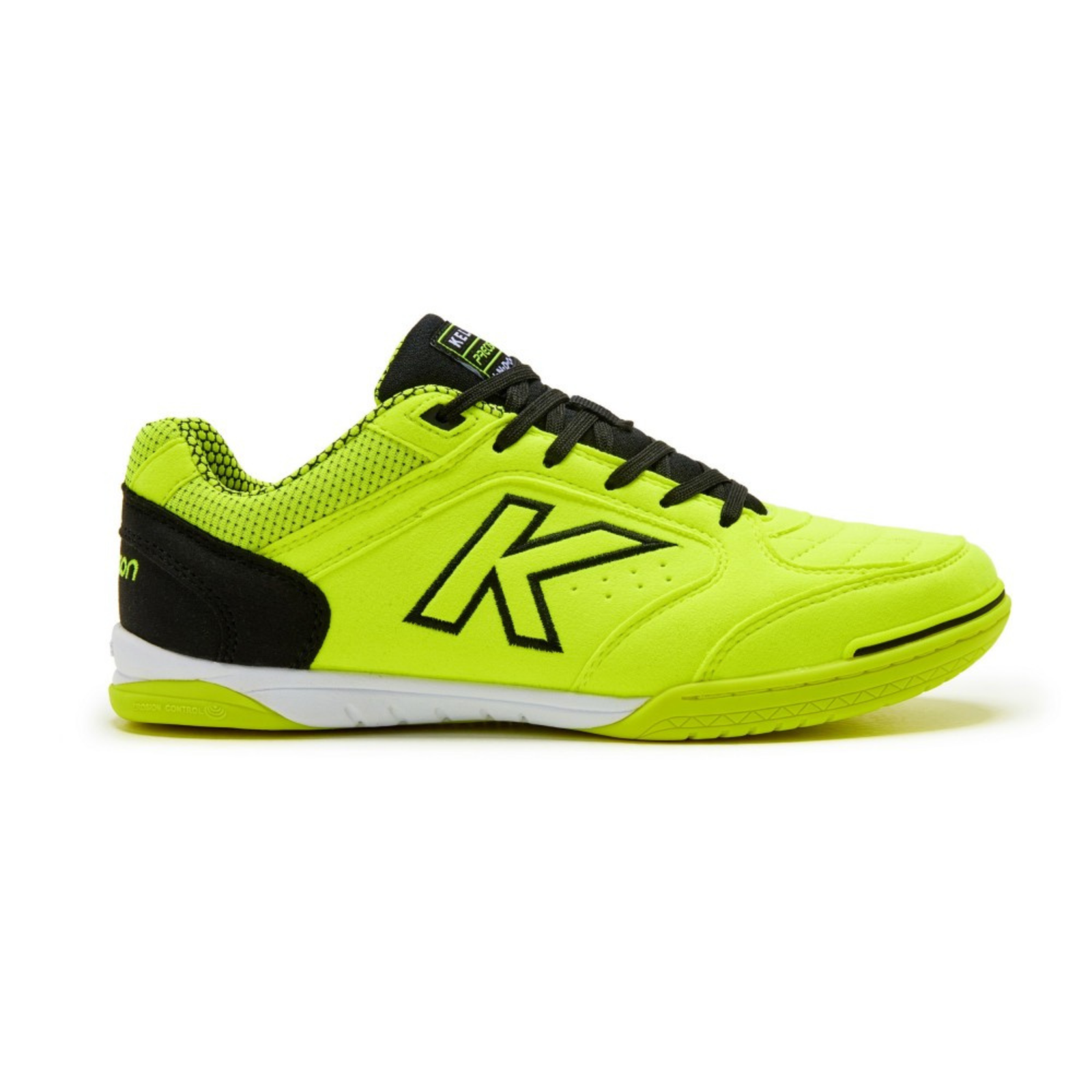 Zapatillas Futsal Precision Lima y Negro Kelme-0