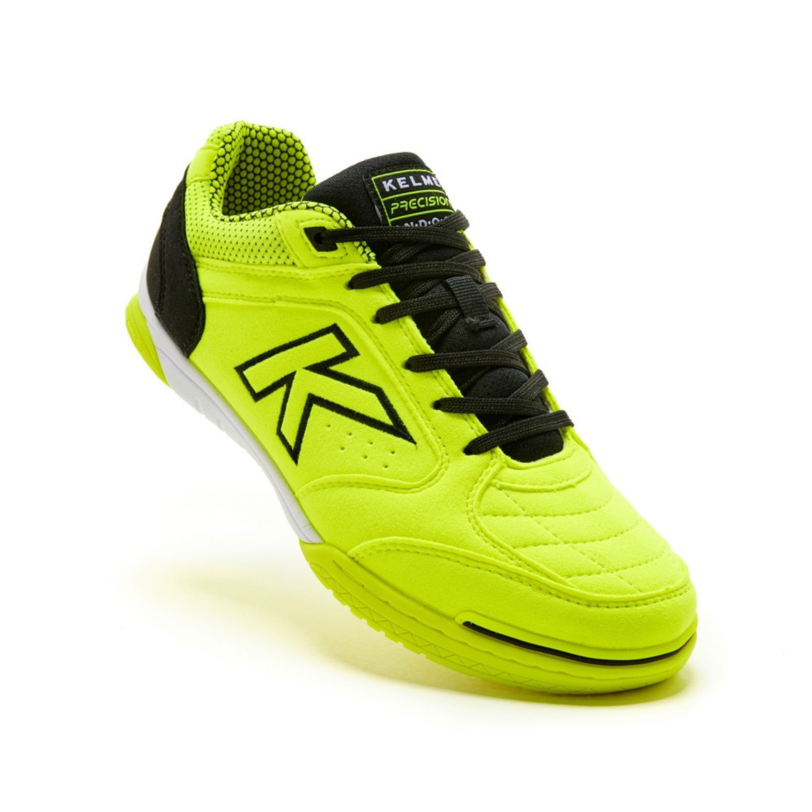 Zapatillas Futsal Precision Lima y Negro Kelme-1