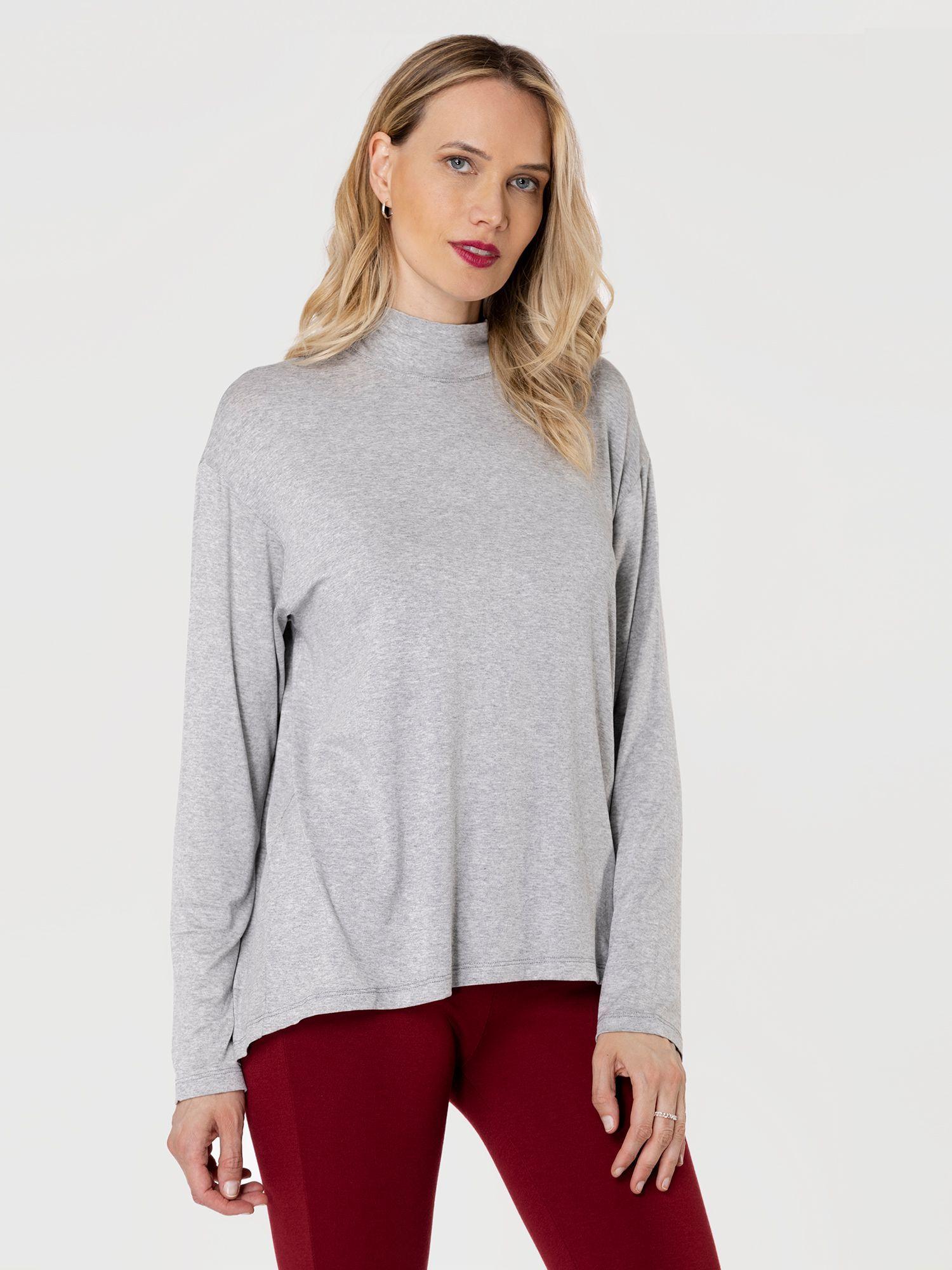 Polera Manga Larga Daisy Grey Ludovica-0