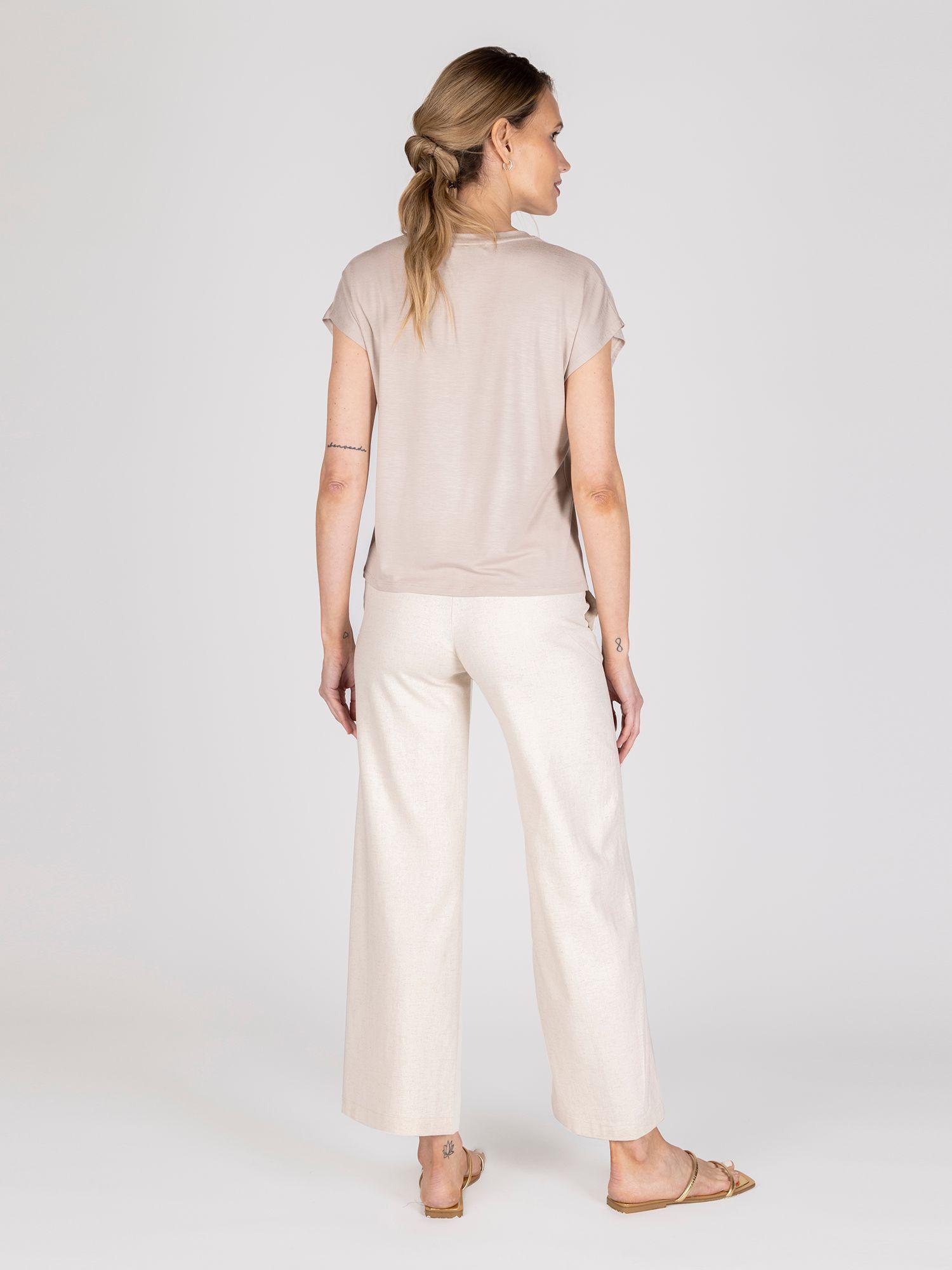 Polera Trébol Café -2