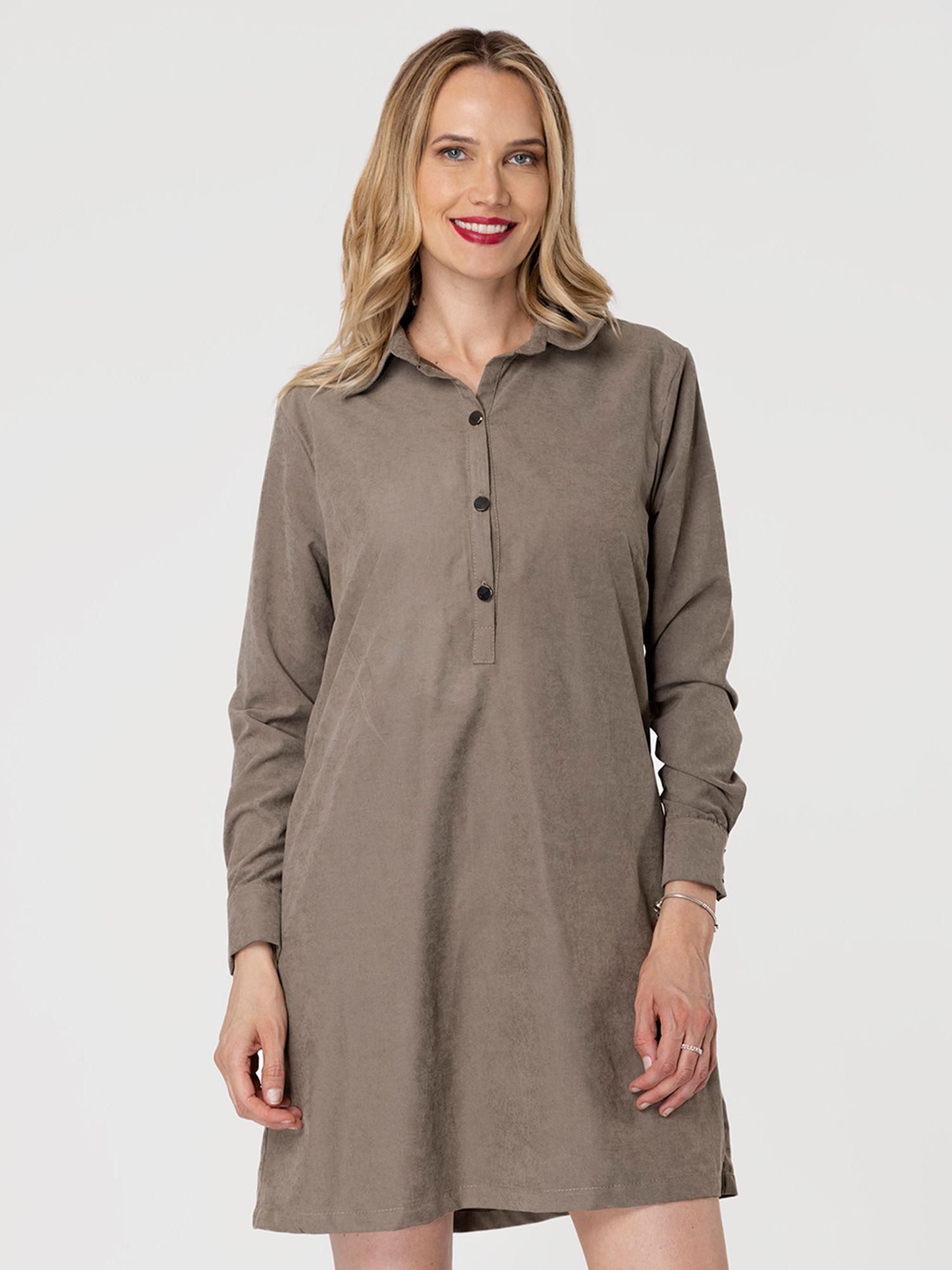 Vestido Dominica Khaki Ludovica-0