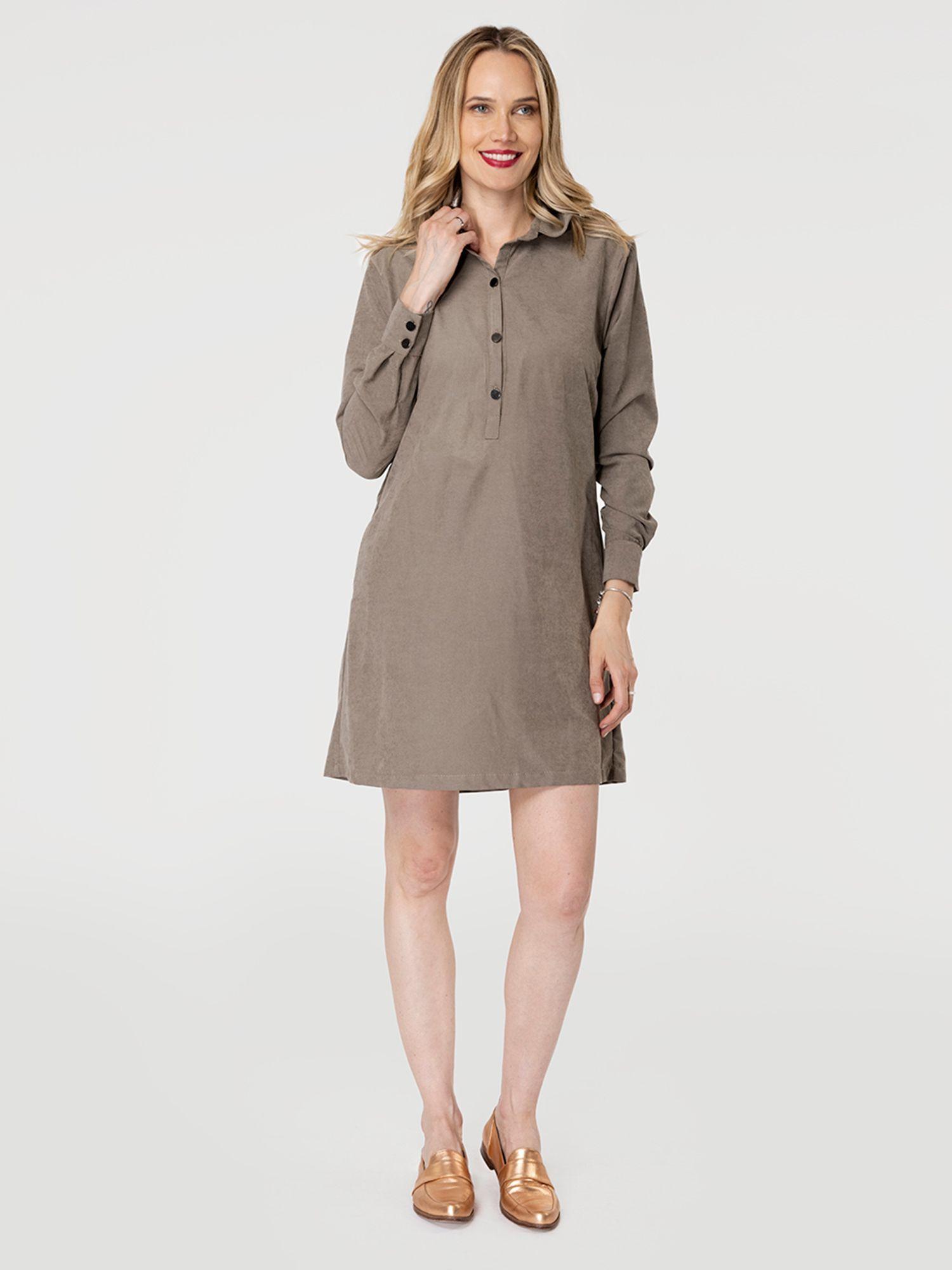 Vestido Dominica Khaki Ludovica-1