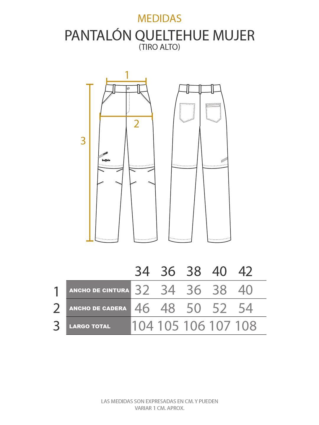 Pantalon de Trekking Desmontable Queltehue Mujer Buffalo-6