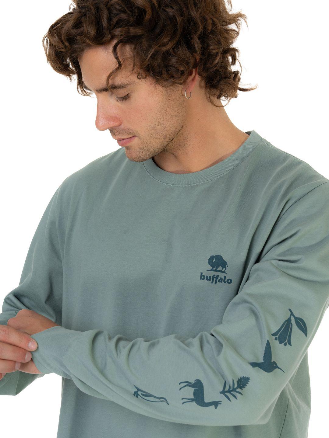 Polera Manga Larga Tierra Sur Hombre Buffalo-3