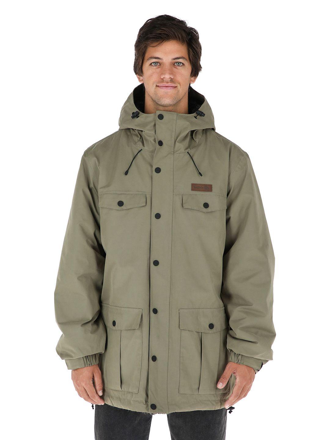 Chaqueta Tepu Verde - Negro Jaspeado Hombre-0