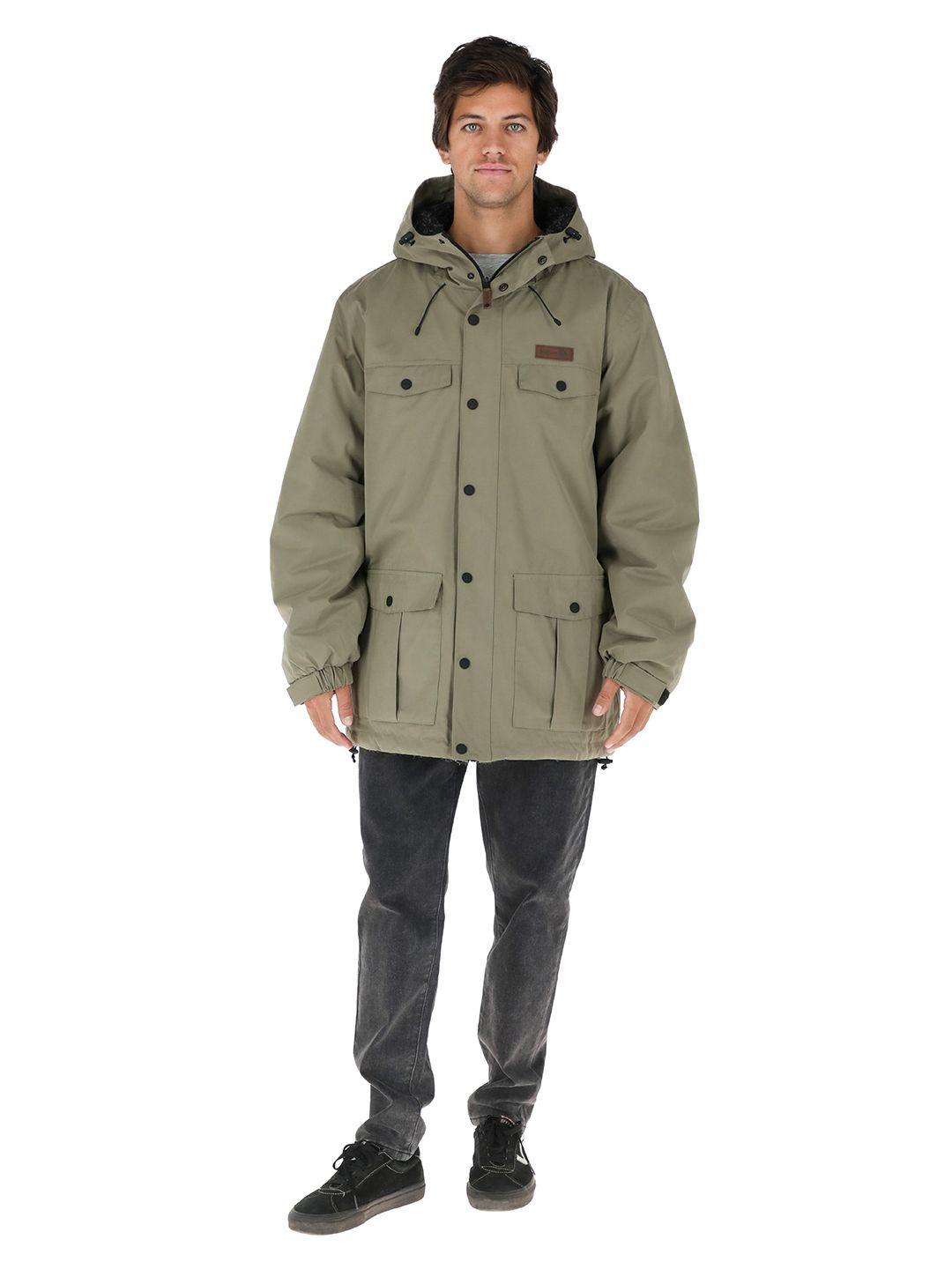 Chaqueta Tepu Verde - Negro Jaspeado Hombre-1