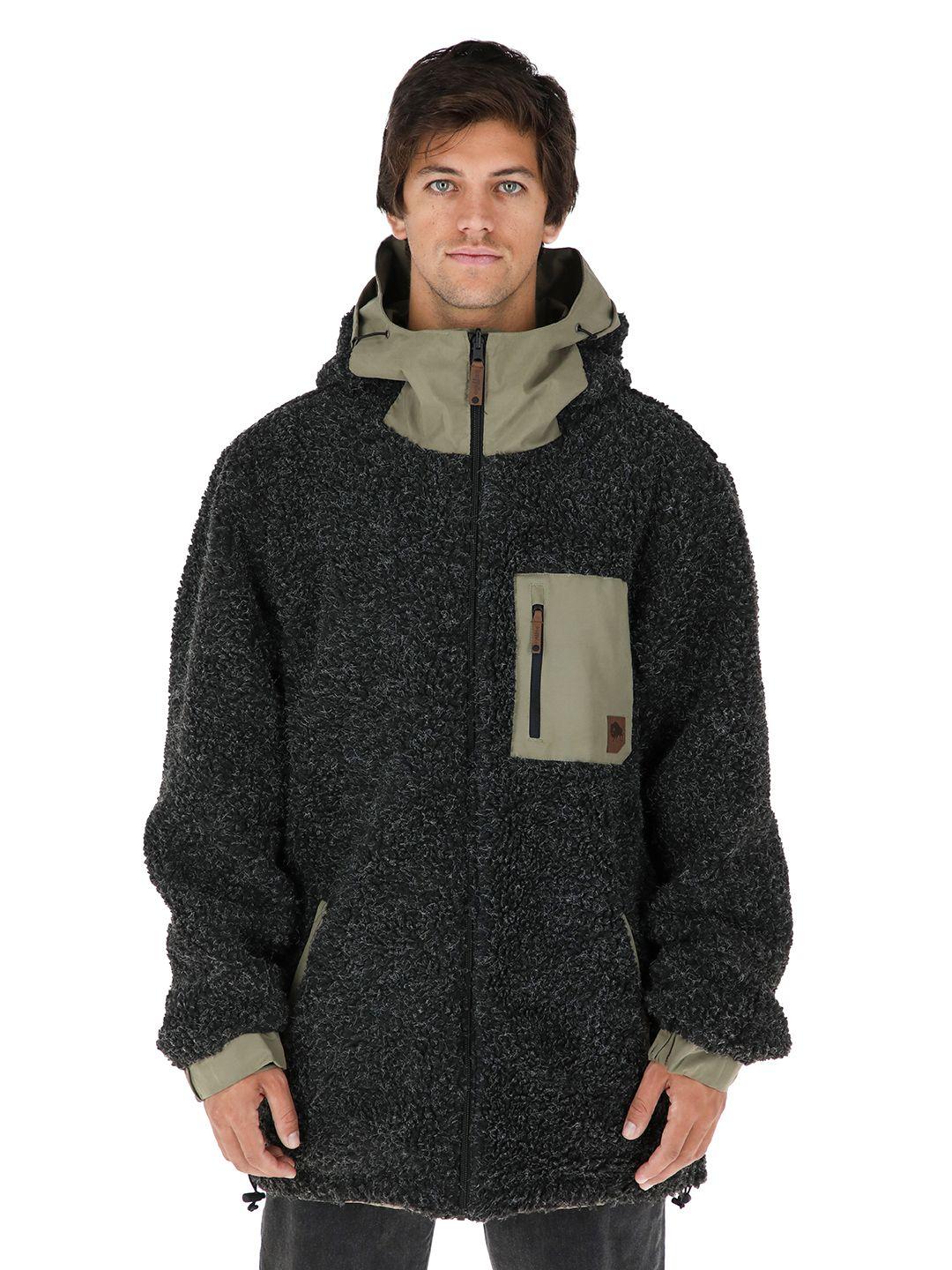 Chaqueta Tepu Verde - Negro Jaspeado Hombre-4