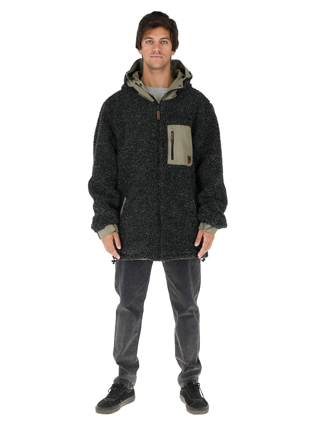 Chaqueta Tepu Verde - Negro Jaspeado Hombre-5