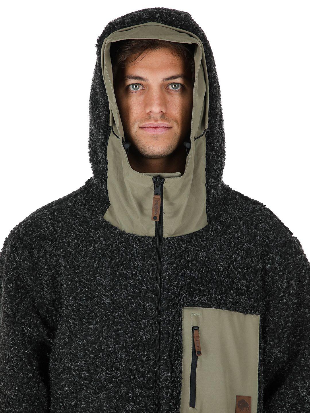 Chaqueta Tepu Verde - Negro Jaspeado Hombre-7