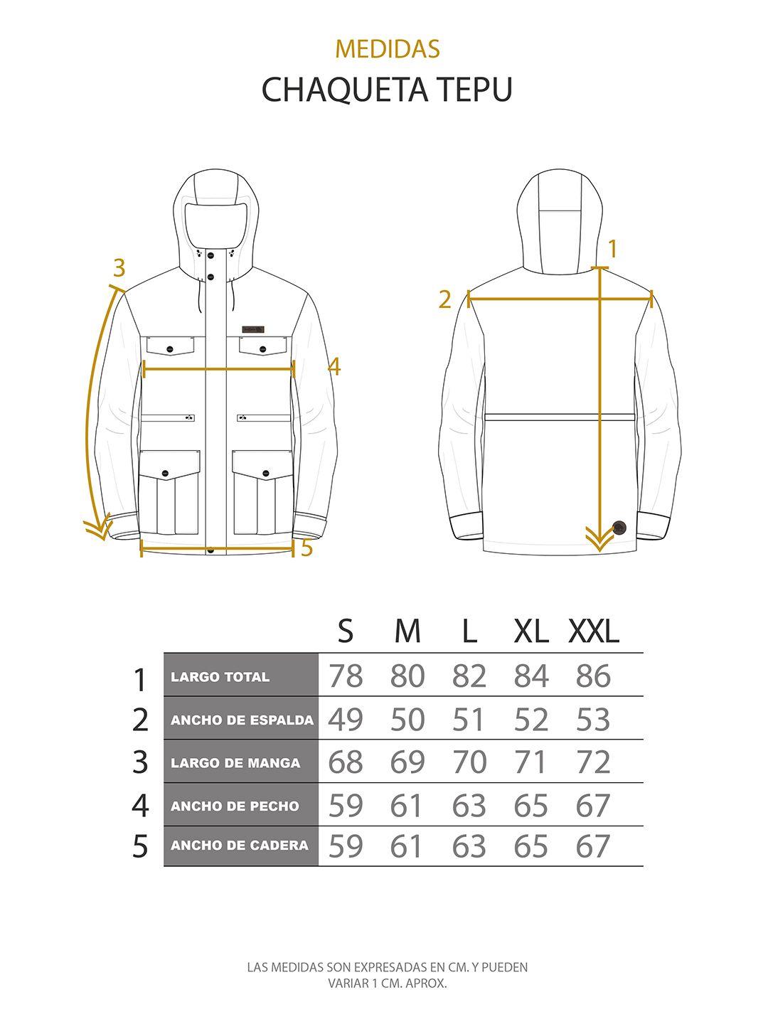 Chaqueta Tepu Verde - Negro Jaspeado Hombre-8