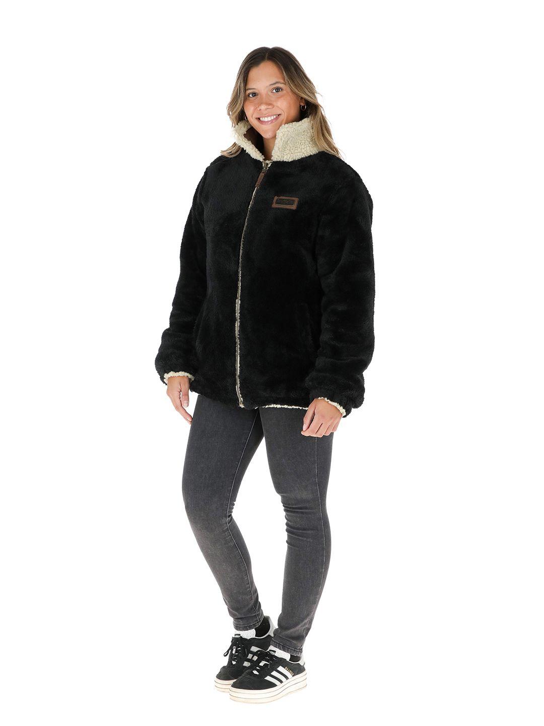 Chaqueta Chepu Beige - Negro Mujer-5
