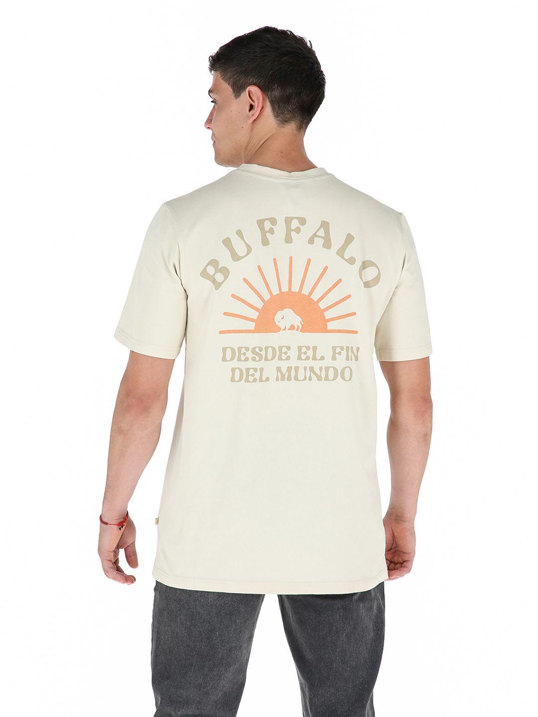 Polera Atardecer Beige Hombre Buffalo-2