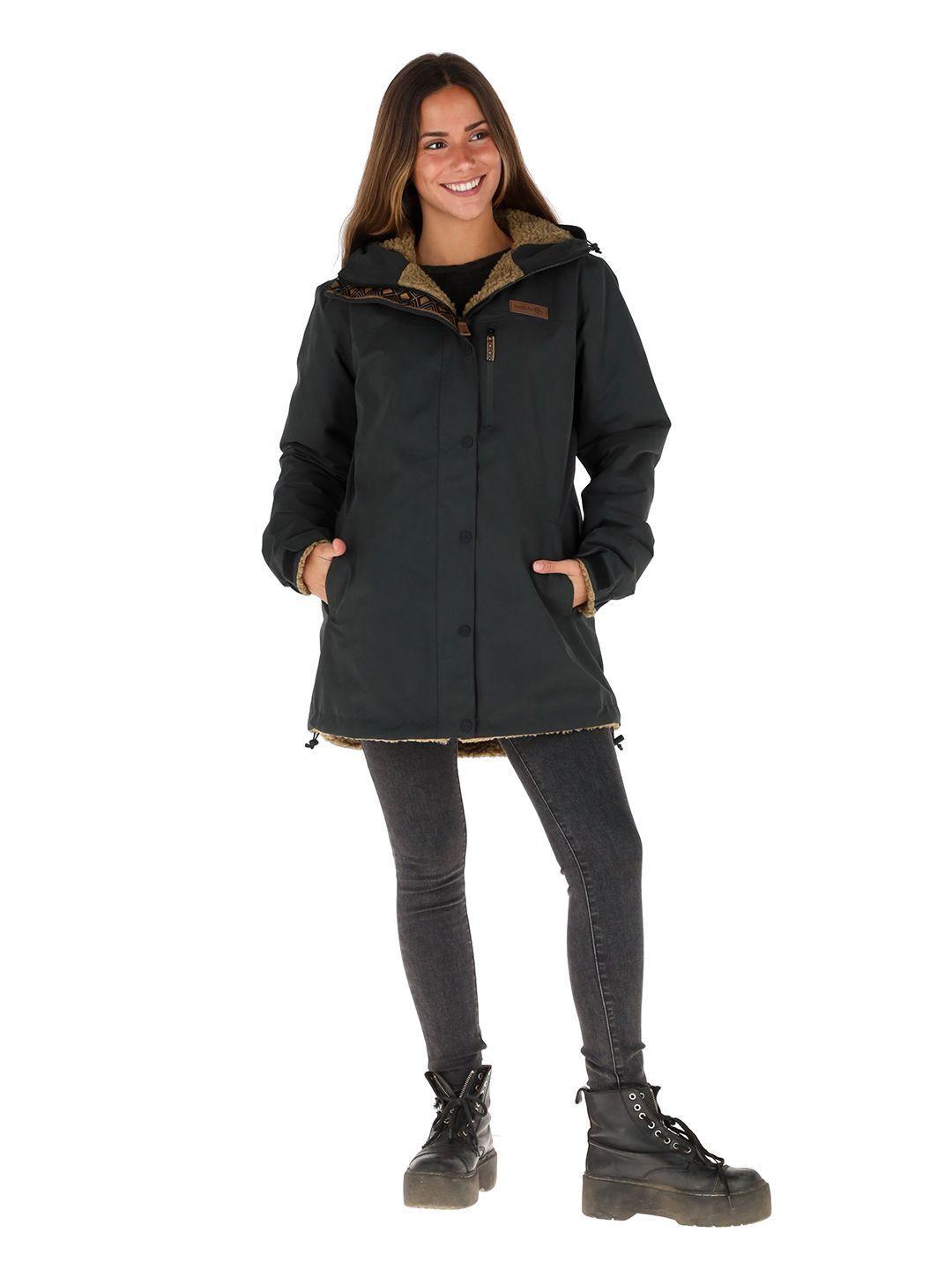 Parka Impermeable Reversible Camaleon Mujer Buffalo-1