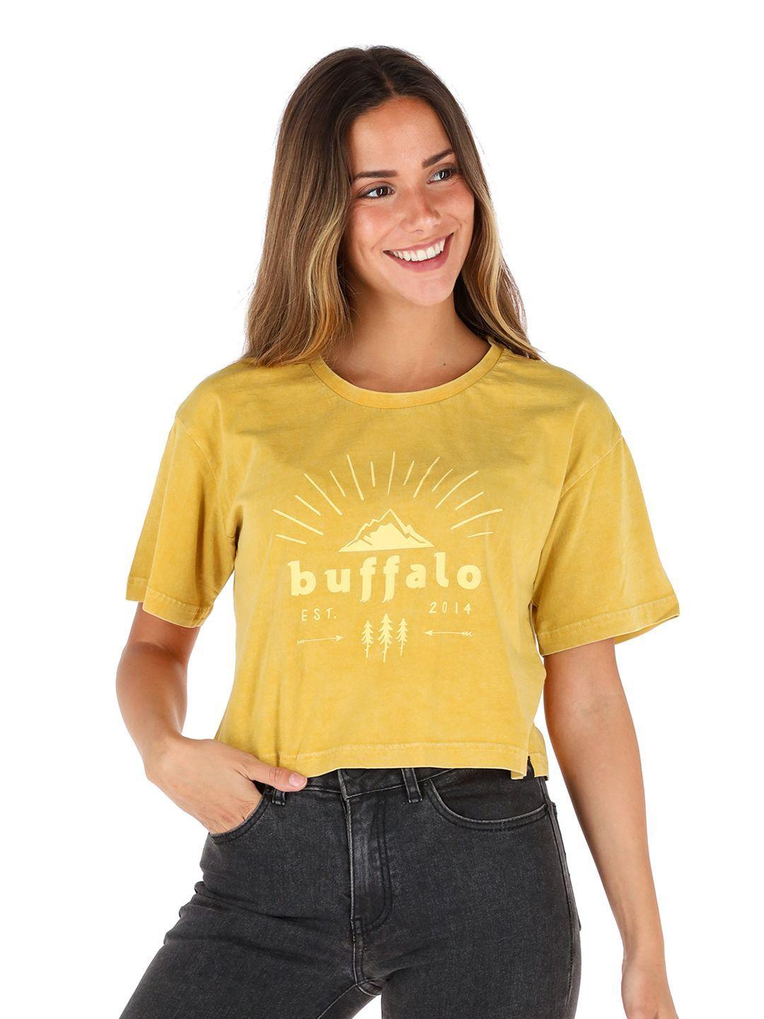 Polera Manga Corta Mujer Buffalo-0