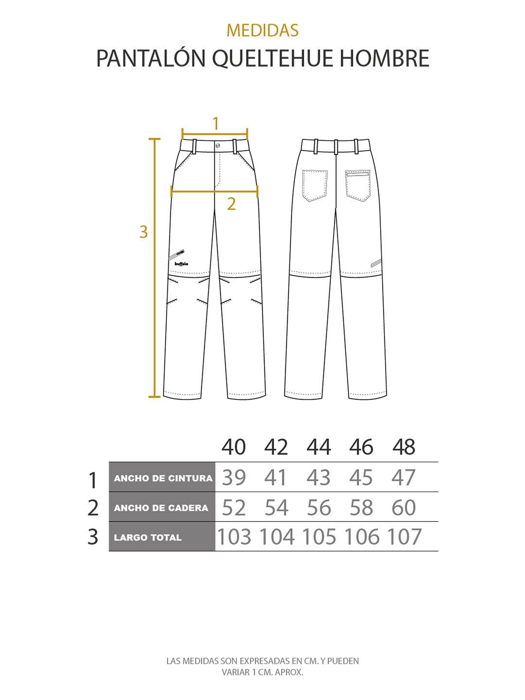 Pantalon de Trekking Desmontable Queltehue Hombre Buffalo-6