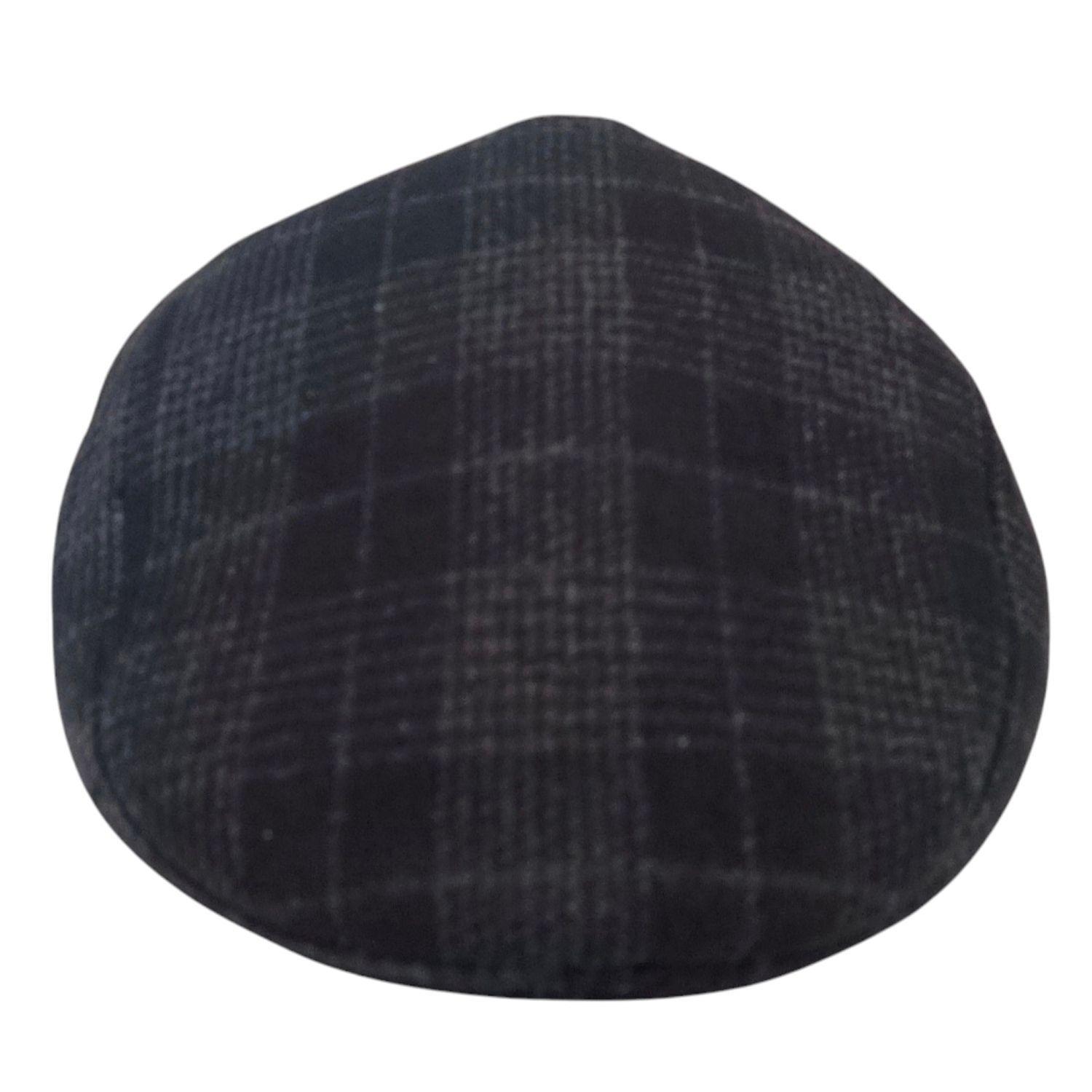 Boina de Hombre negra escocés Newsboy con Visera Plana – Talla 58 -3